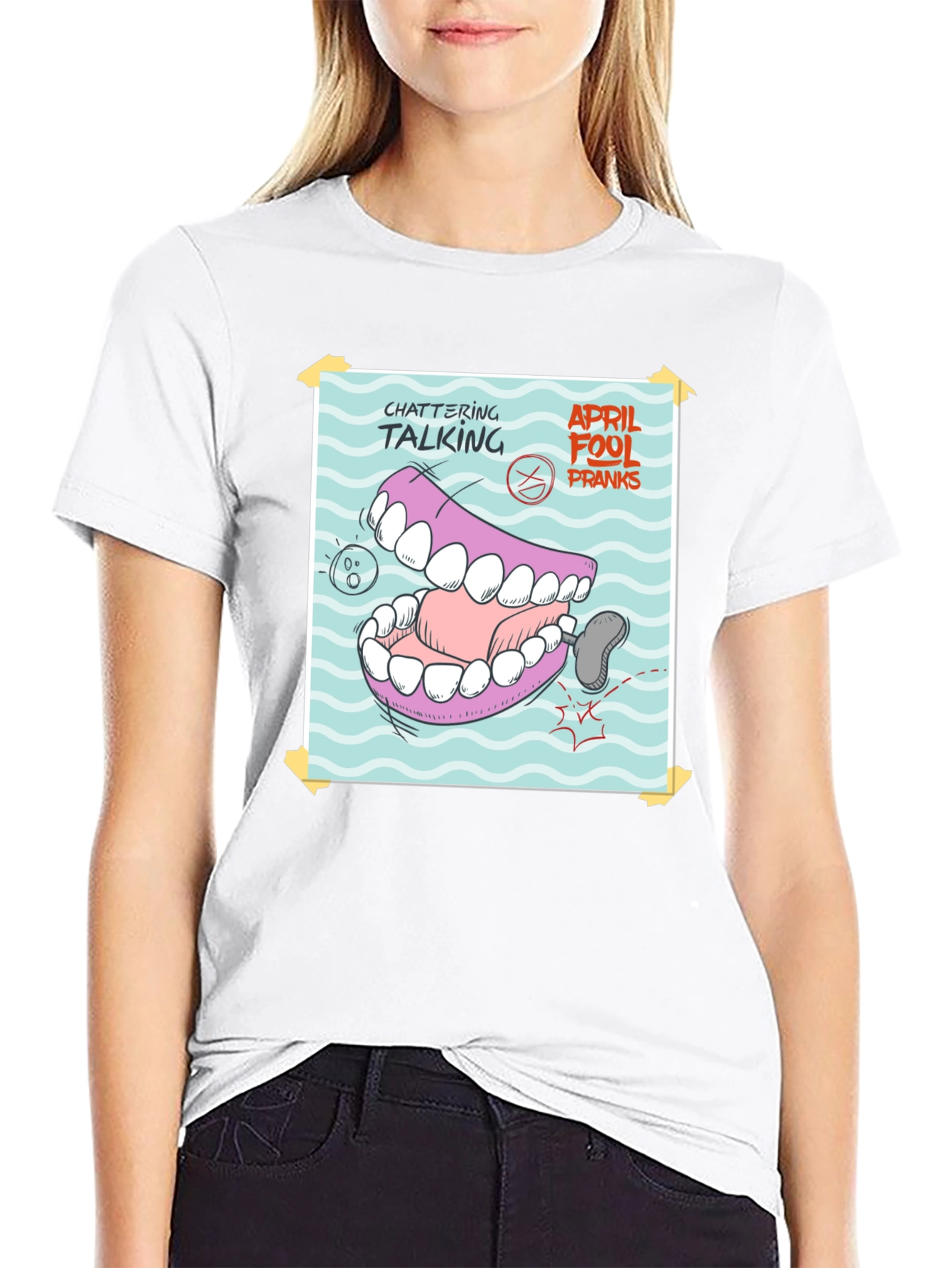 Chattering Talking April Fools Pranks T-Shirt