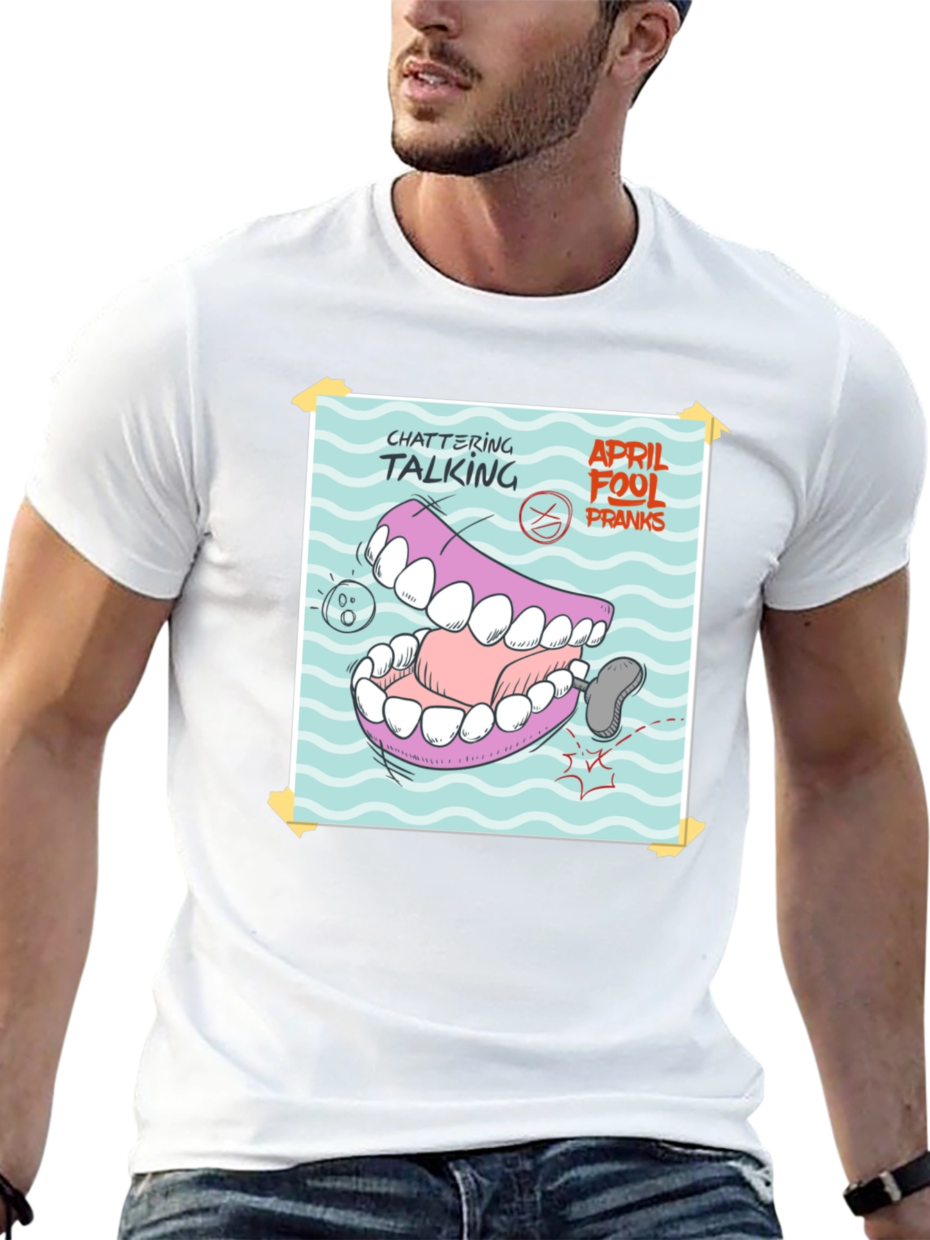 Chattering Talking April Fools Pranks T-Shirt