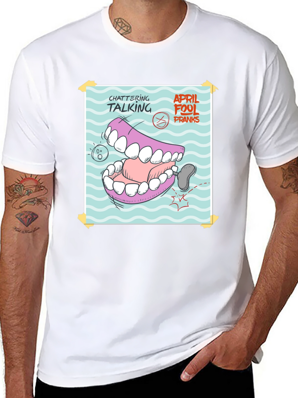 Chattering Talking April Fools Pranks T-Shirt