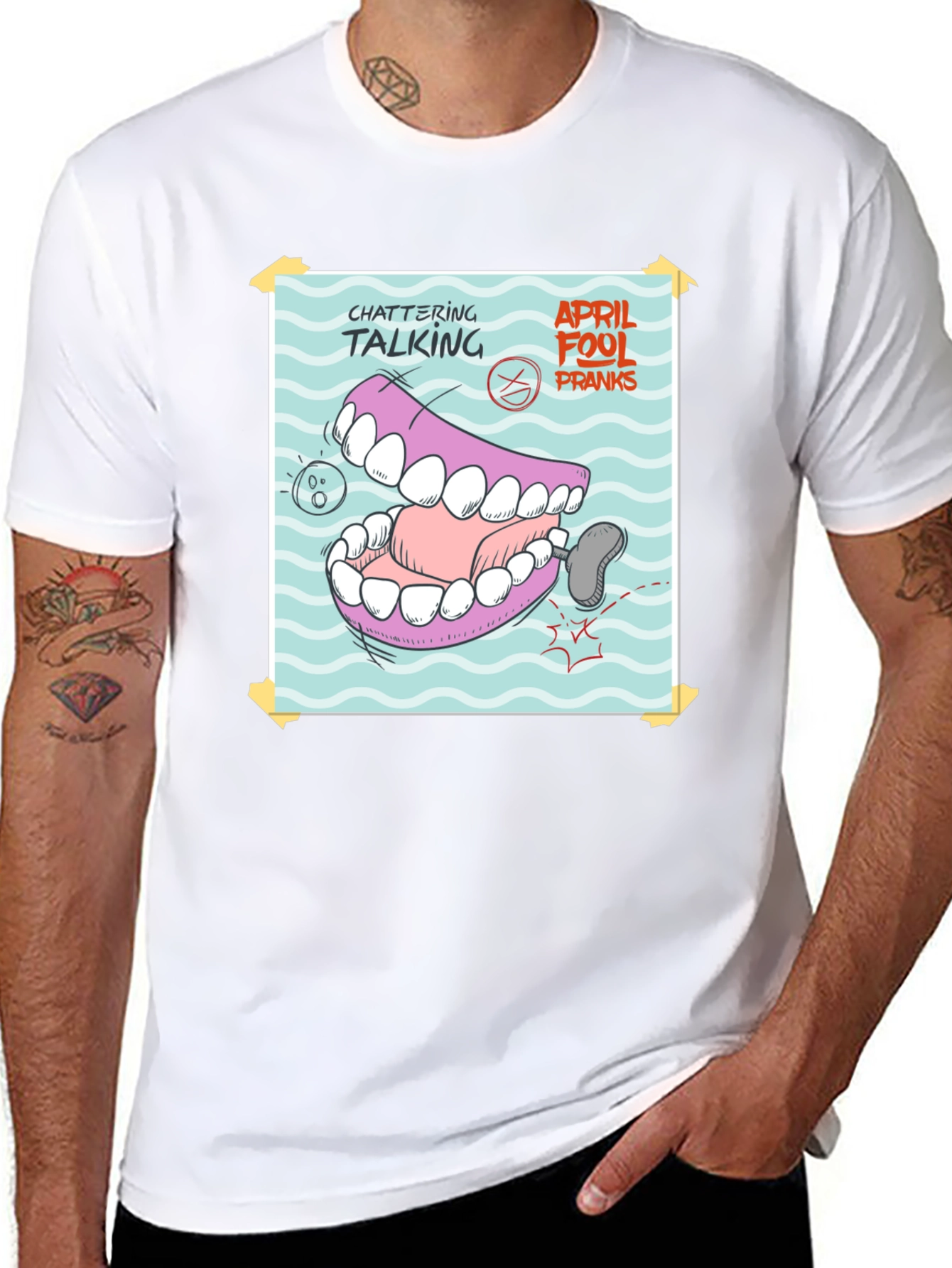 Chattering Talking April Fools Pranks T-Shirt
