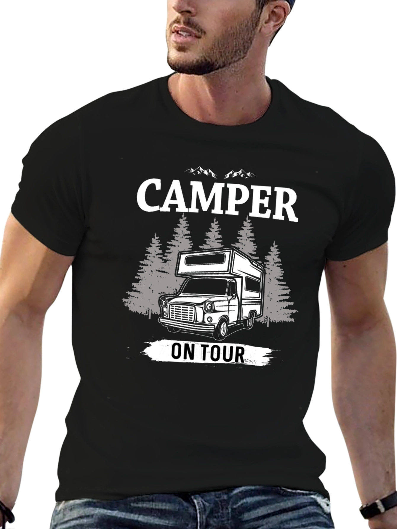 Camper On Tour Graphic T-Shirt
