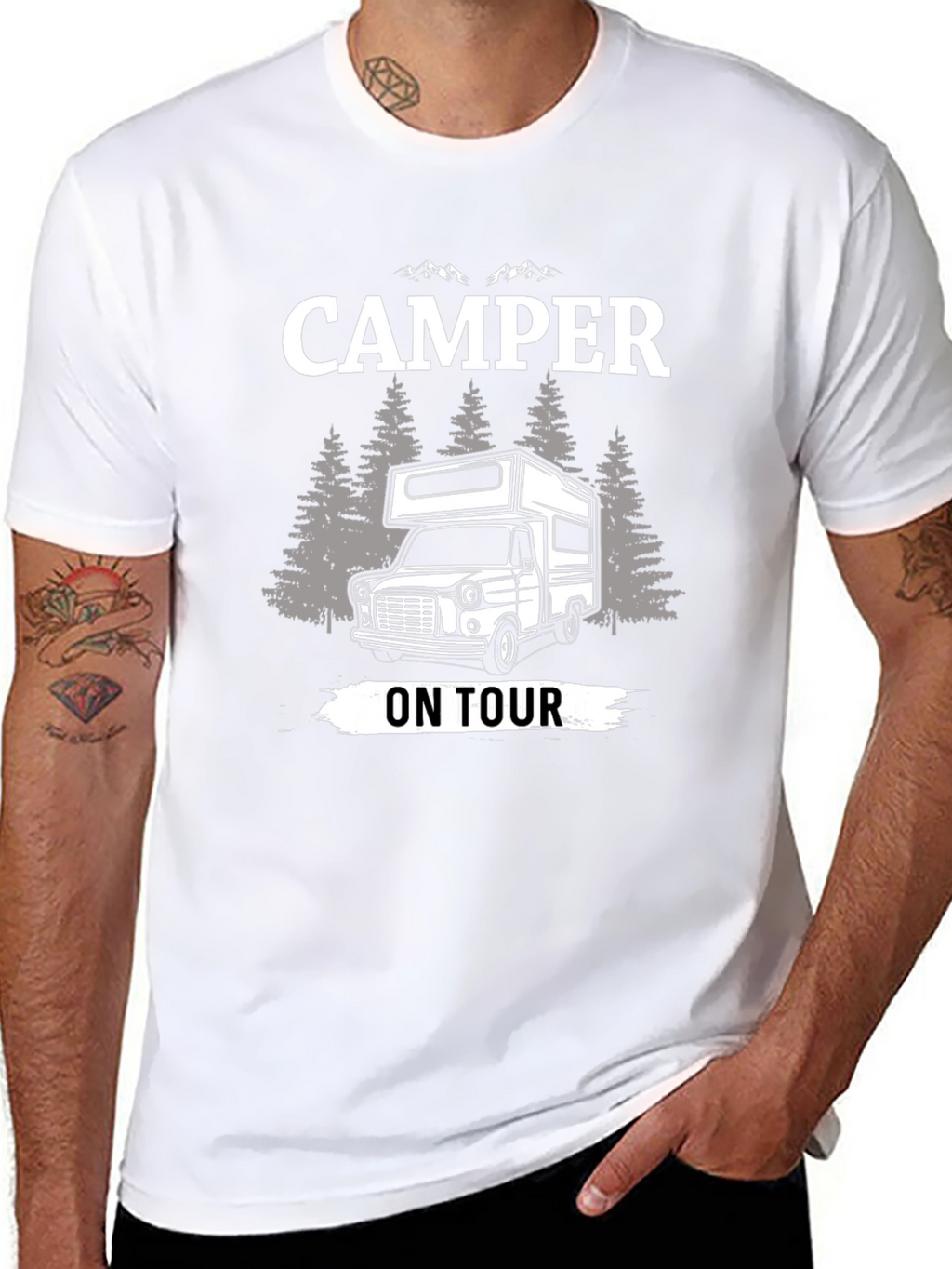 Camper On Tour Graphic T-Shirt