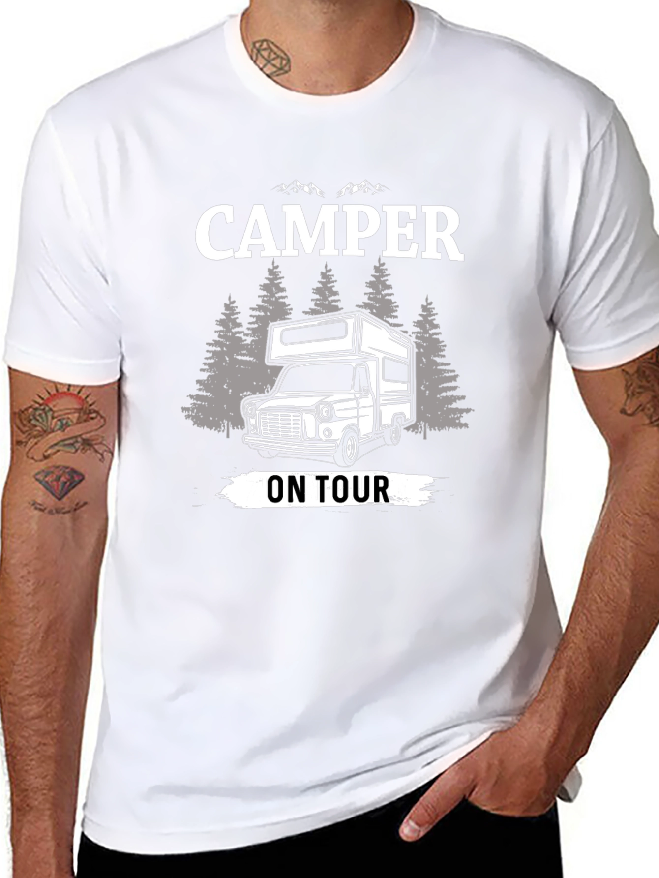 Camper On Tour Graphic T-Shirt
