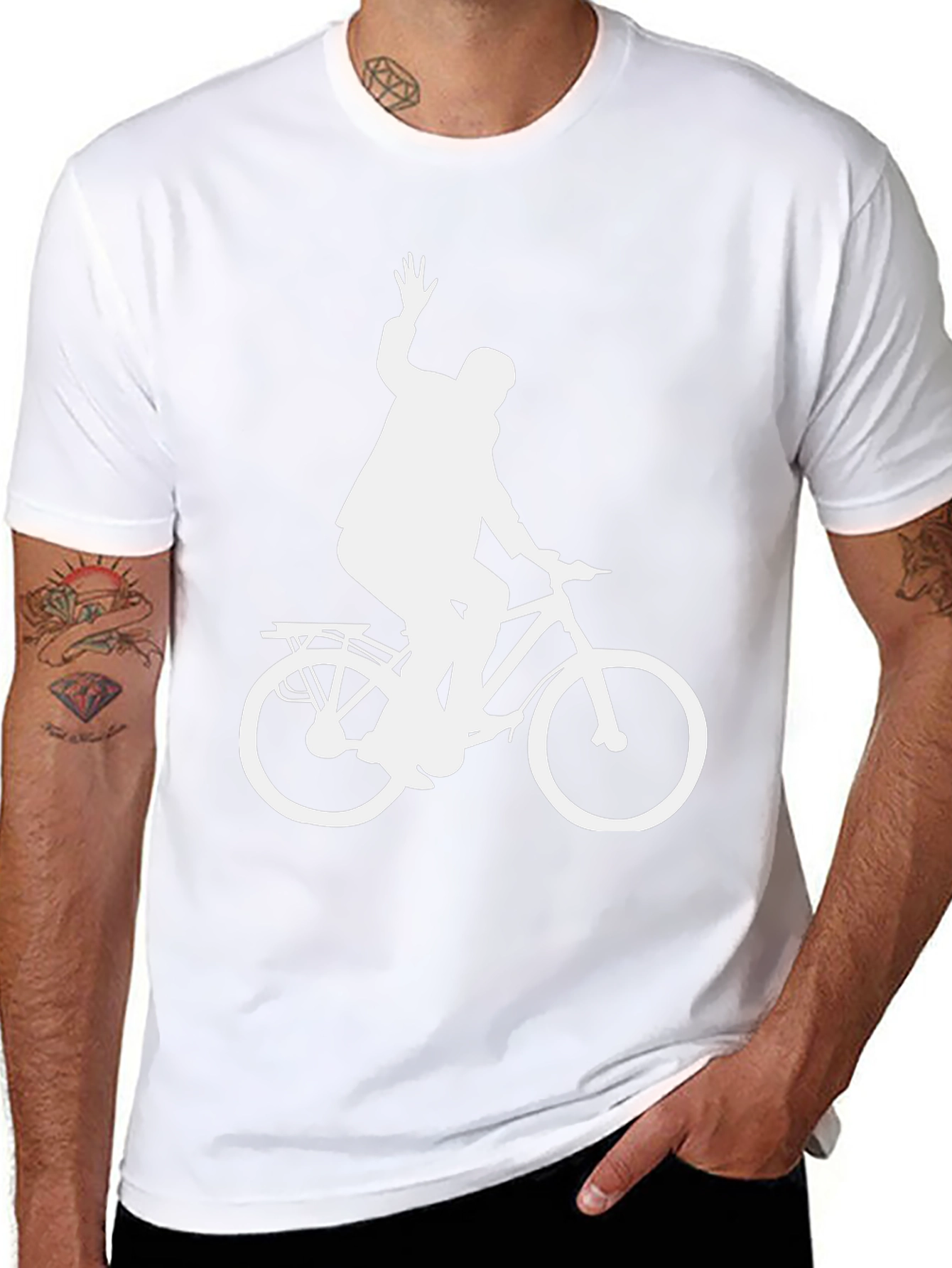 Cyclist Graphic T-Shirt - Black Cotton Tee