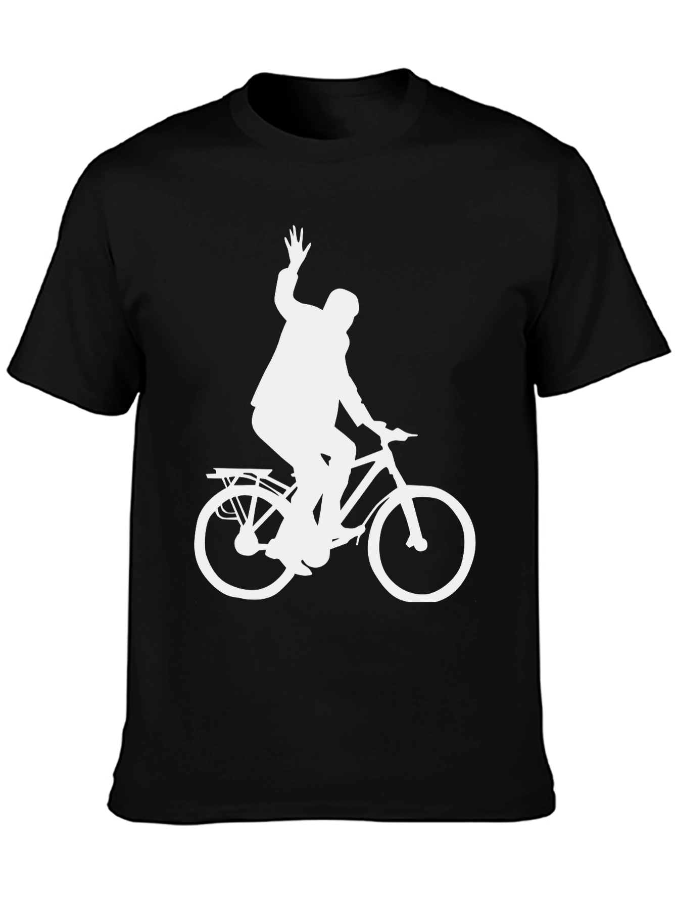 Cyclist Graphic T-Shirt - Black Cotton Tee