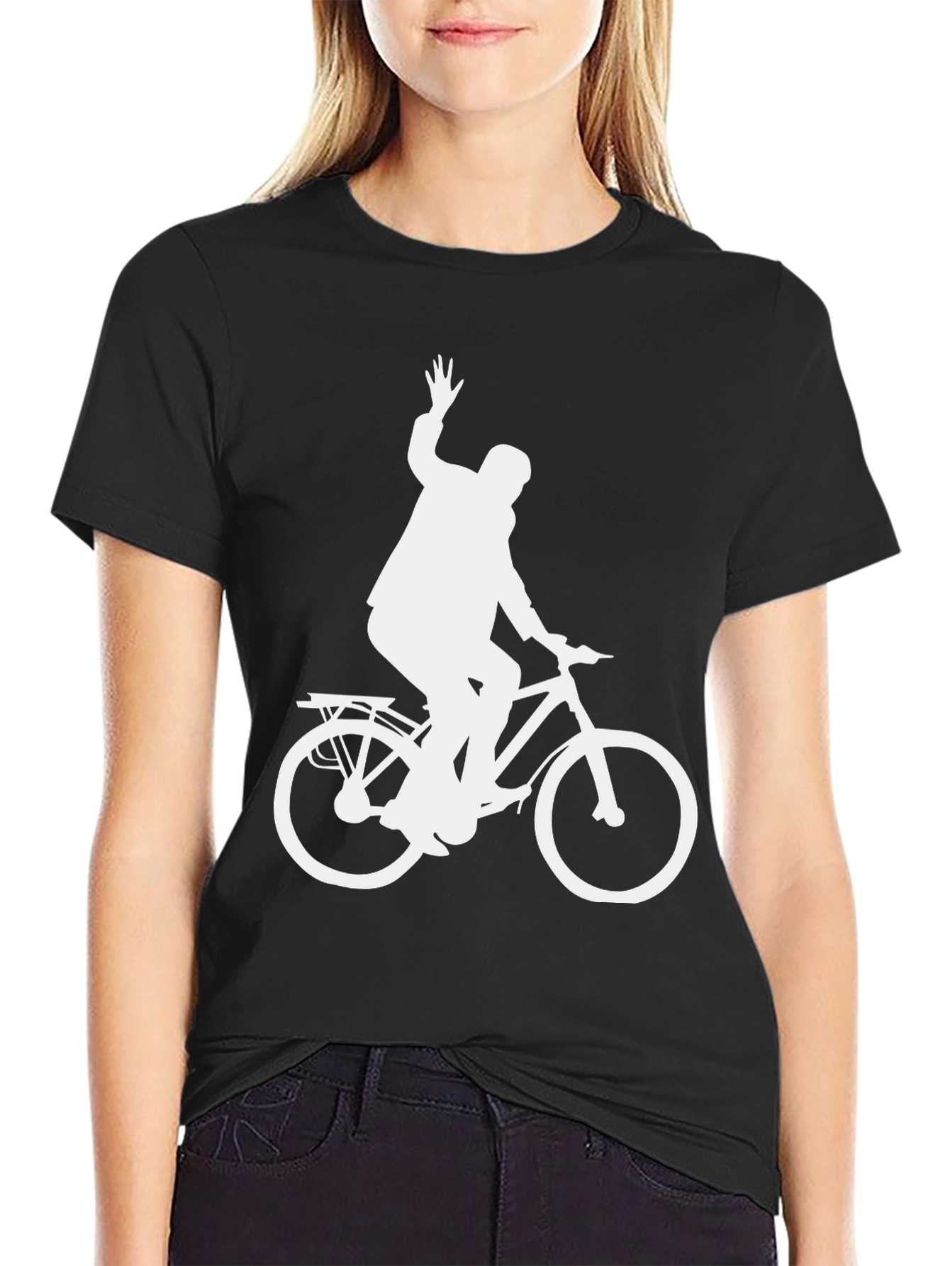 Cyclist Graphic T-Shirt - Black Cotton Tee