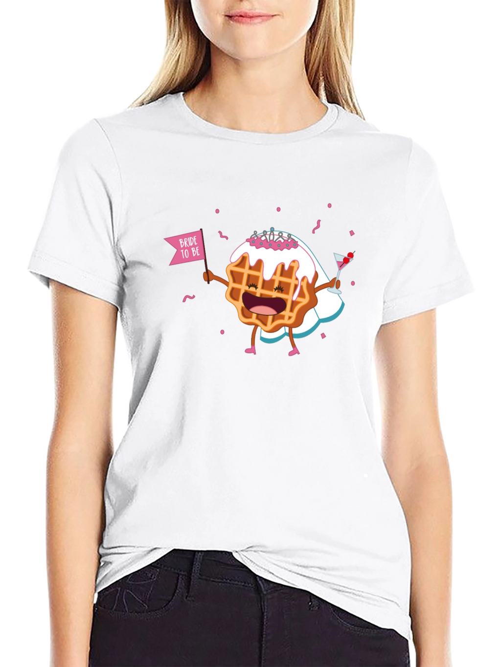 Bride-to-Be Waffle Graphic T-Shirt