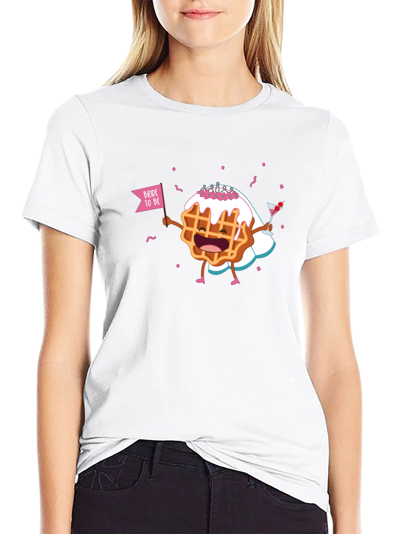 Bride-to-Be Waffle Graphic T-Shirt