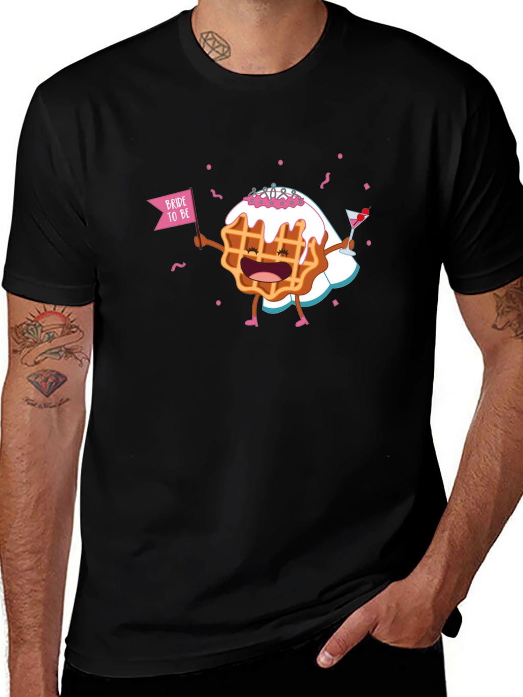 Bride-to-Be Waffle Graphic T-Shirt