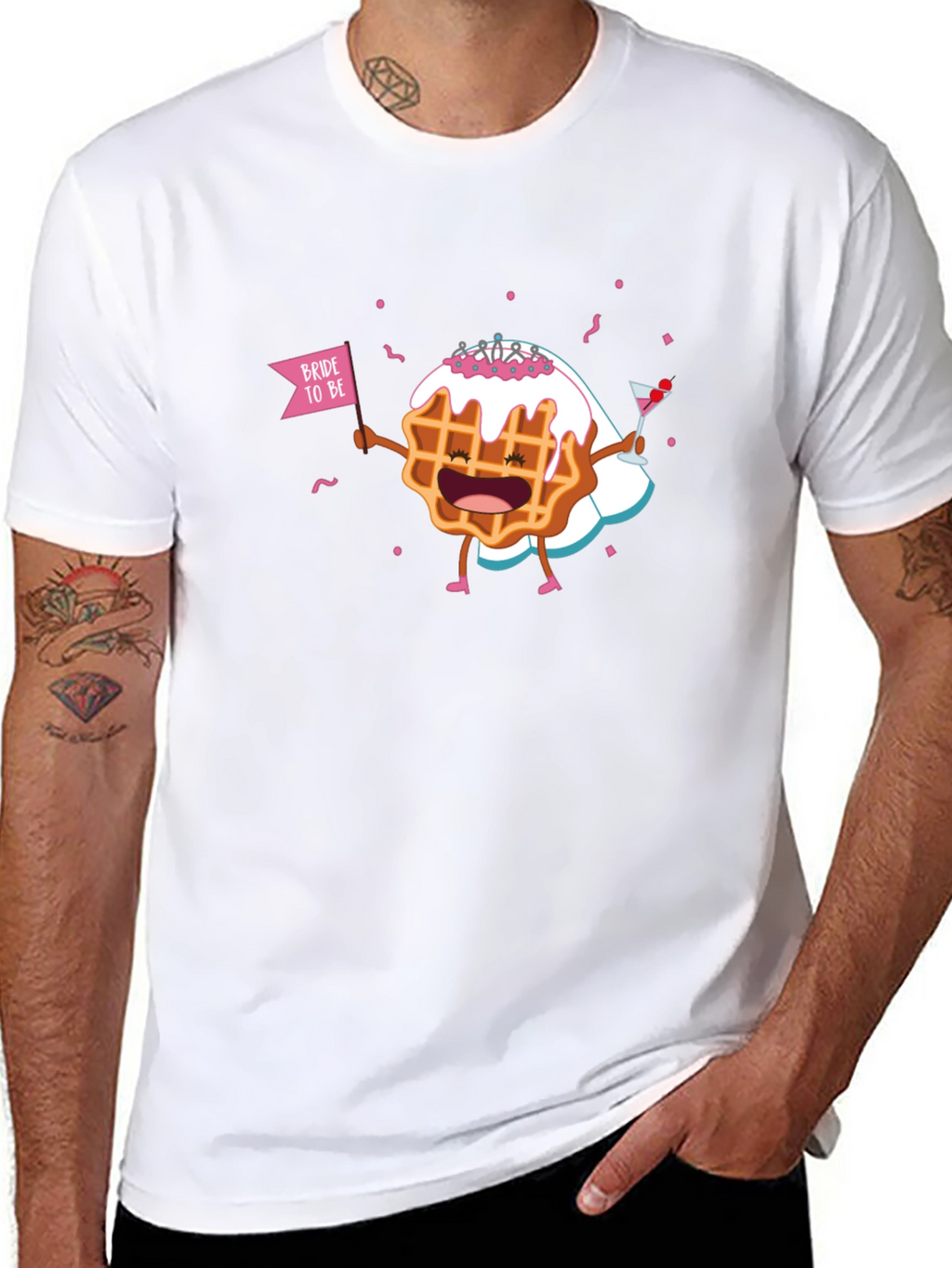 Bride-to-Be Waffle Graphic T-Shirt