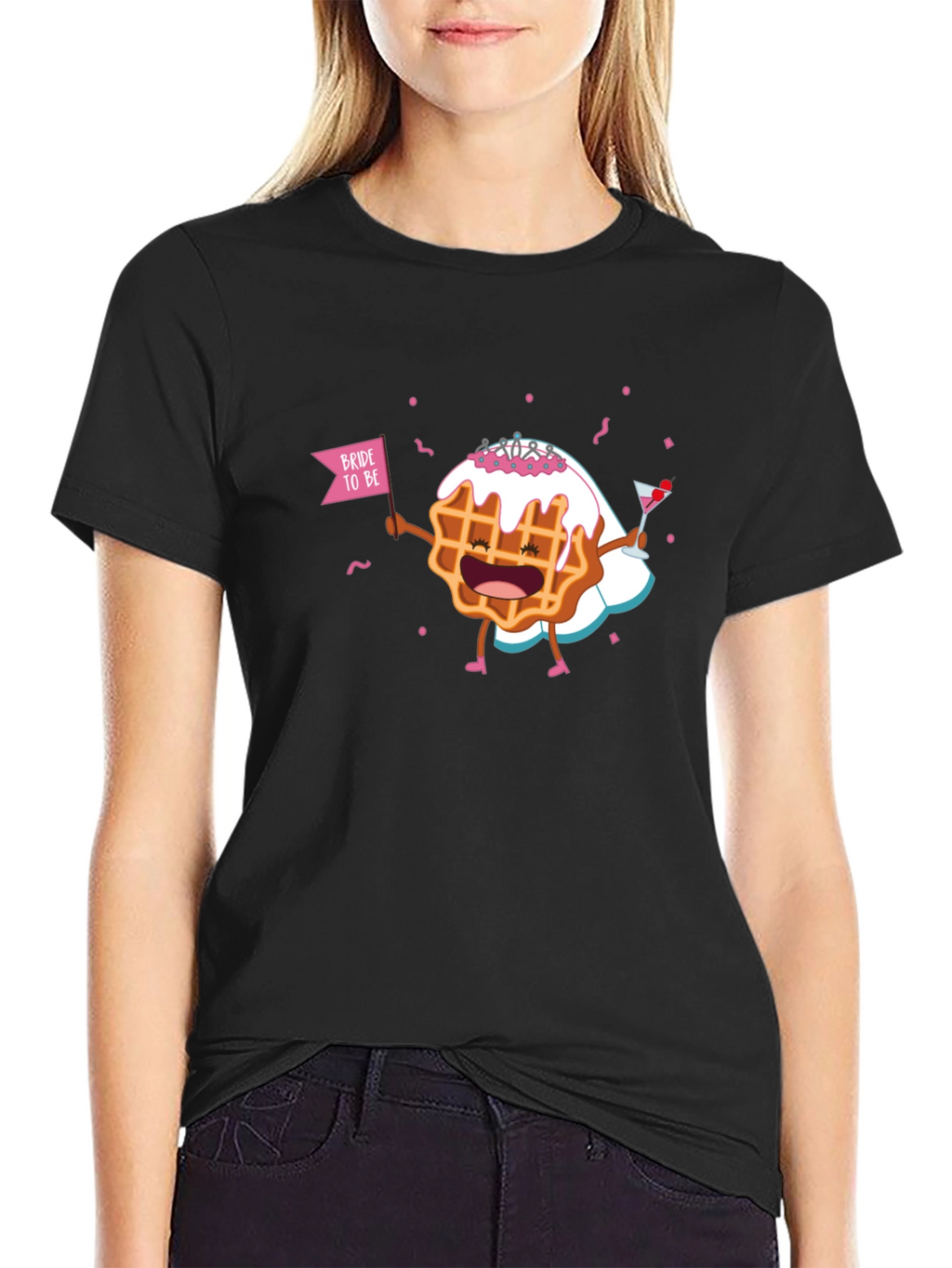 Bride-to-Be Waffle Graphic T-Shirt