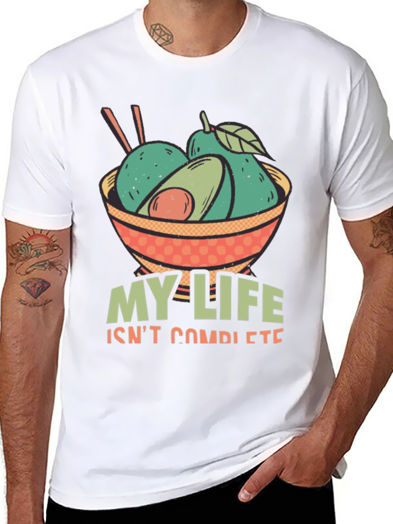 Avocado Bowl T-Shirt - My Life Isnt Complete