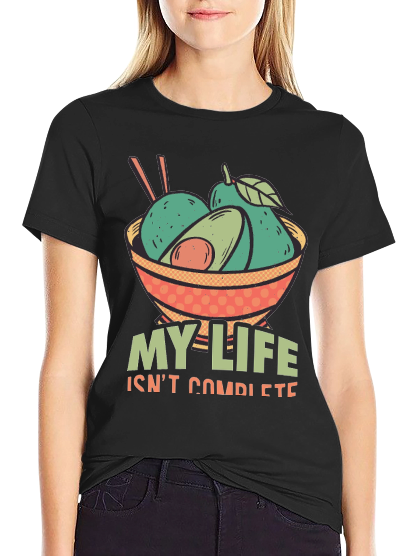 Avocado Bowl T-Shirt - My Life Isnt Complete