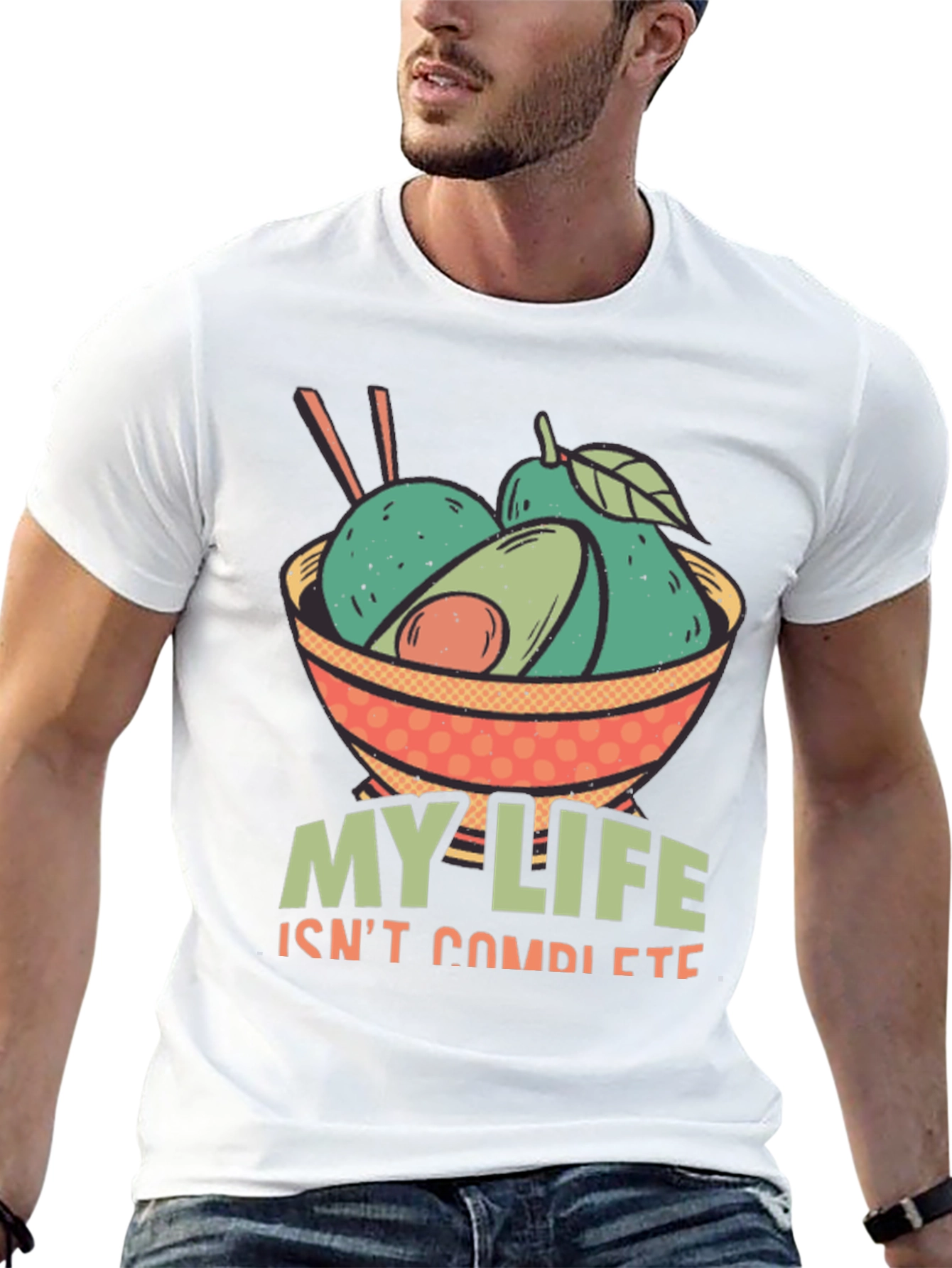 Avocado Bowl T-Shirt - My Life Isnt Complete