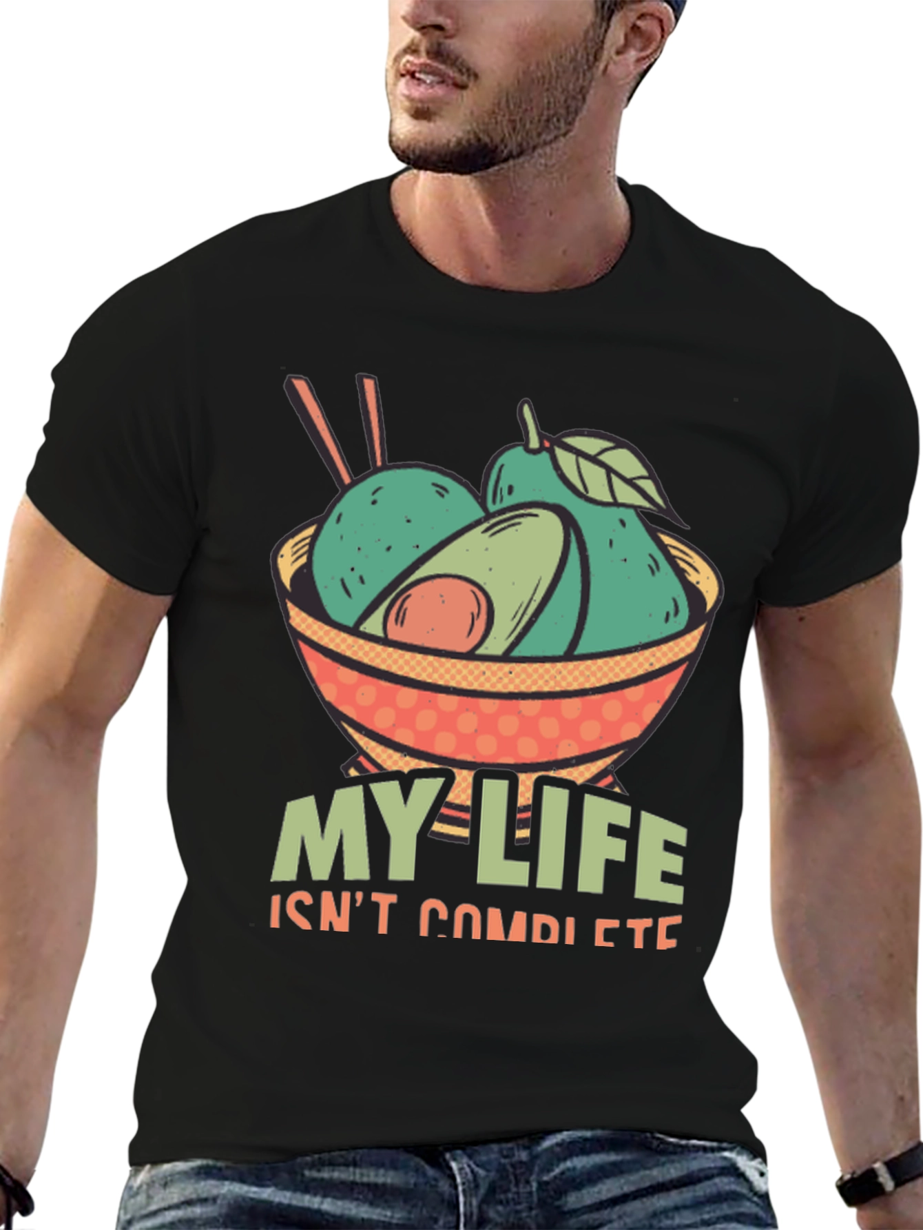 Avocado Bowl T-Shirt - My Life Isnt Complete