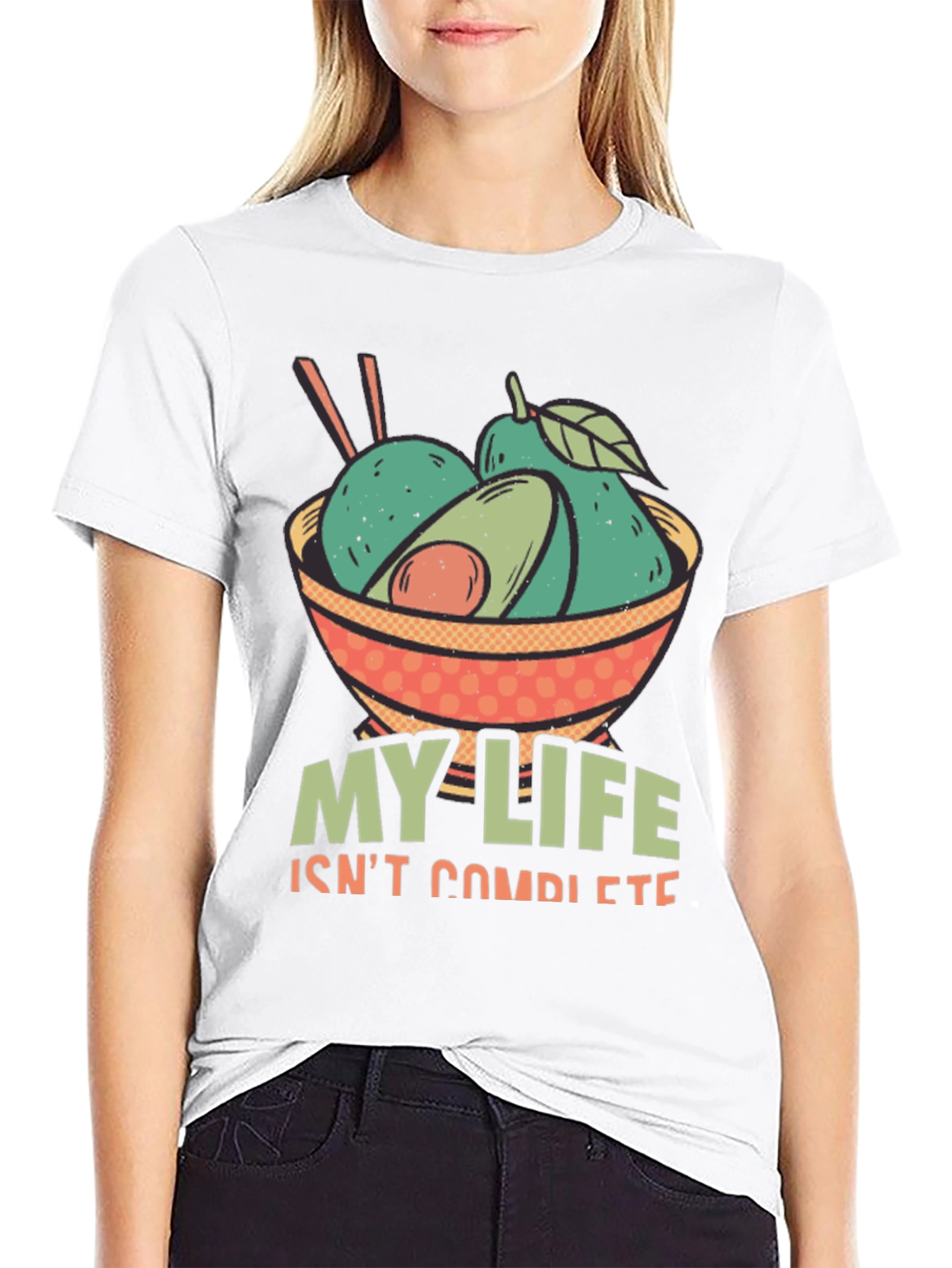 Avocado Bowl T-Shirt - My Life Isnt Complete