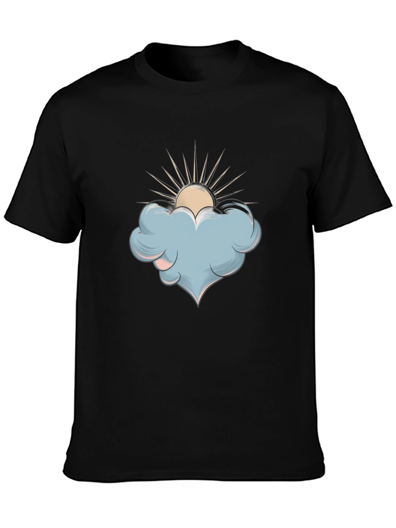 Cloud & Sun Graphic T-Shirt - Stylish Comfort