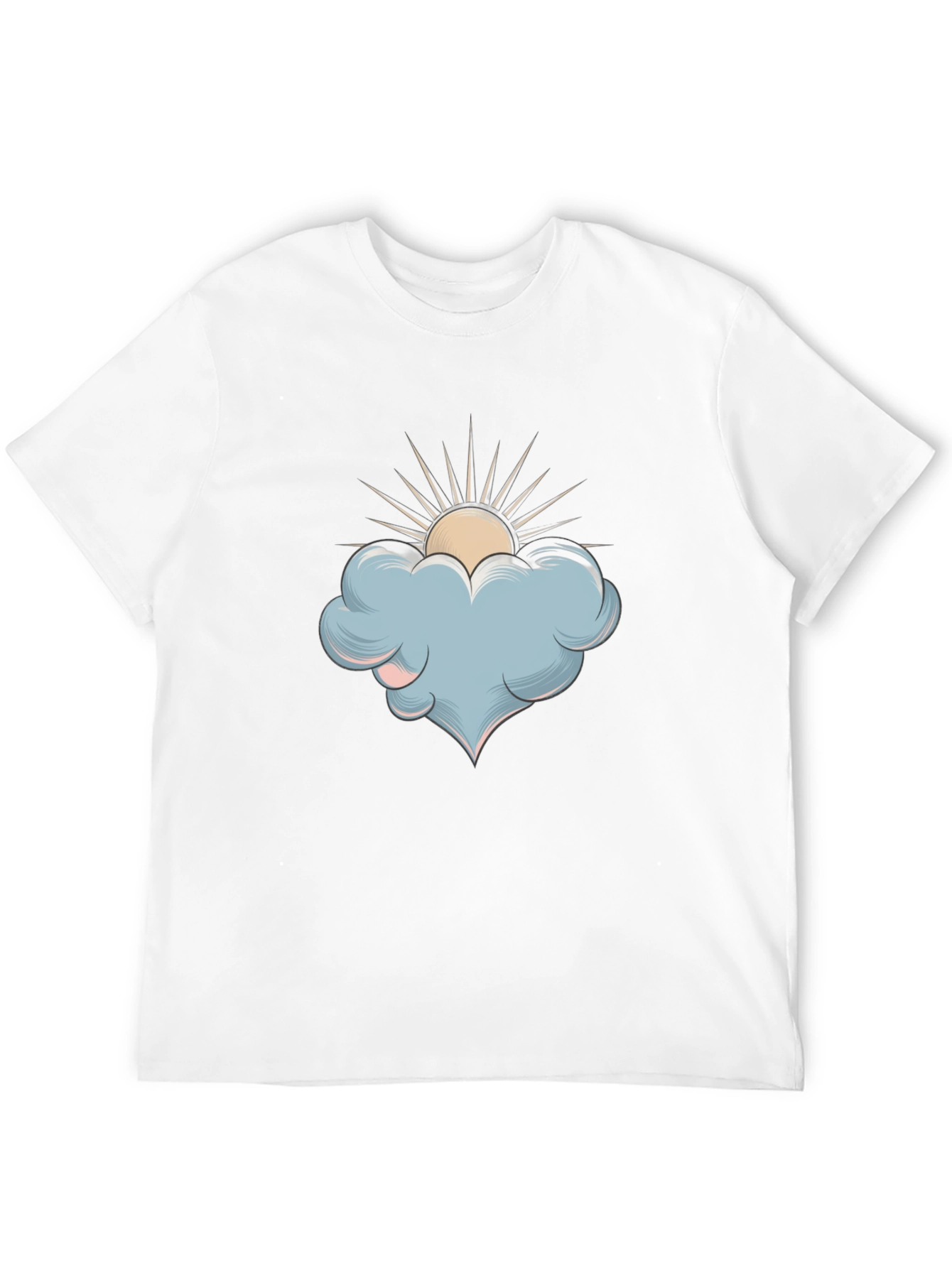 Cloud & Sun Graphic T-Shirt - Stylish Comfort
