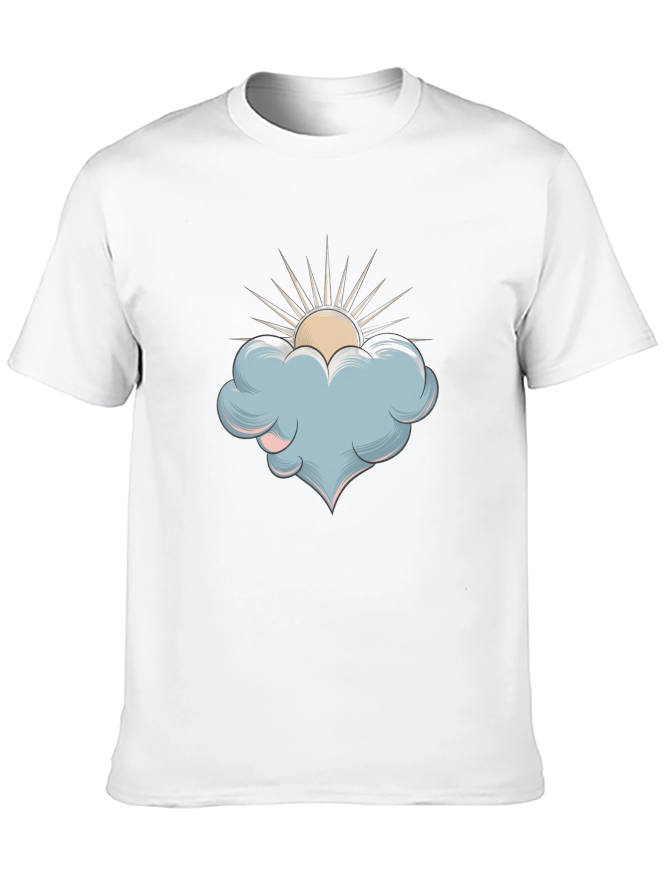 Cloud & Sun Graphic T-Shirt - Stylish Comfort