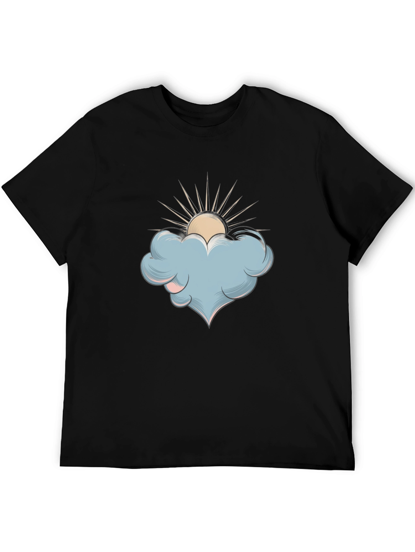 Cloud & Sun Graphic T-Shirt - Stylish Comfort