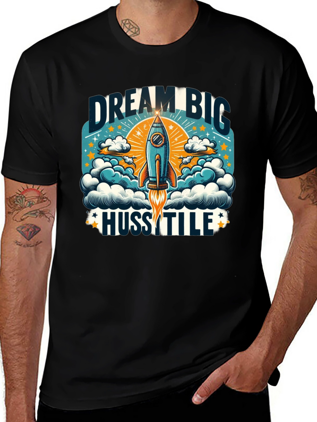 Dream Big Hustle Graphic T-Shirt