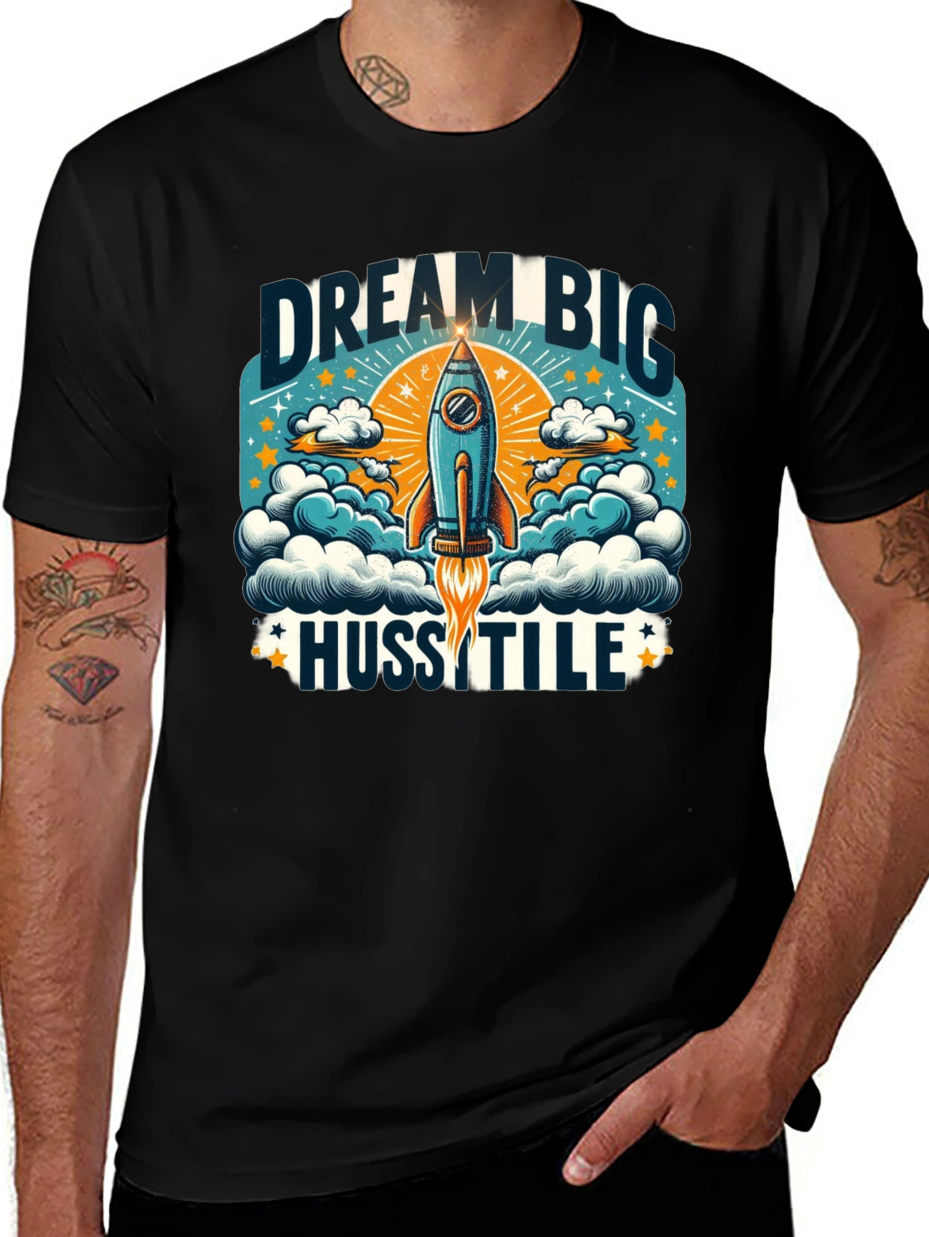Dream Big Hustle Graphic T-Shirt