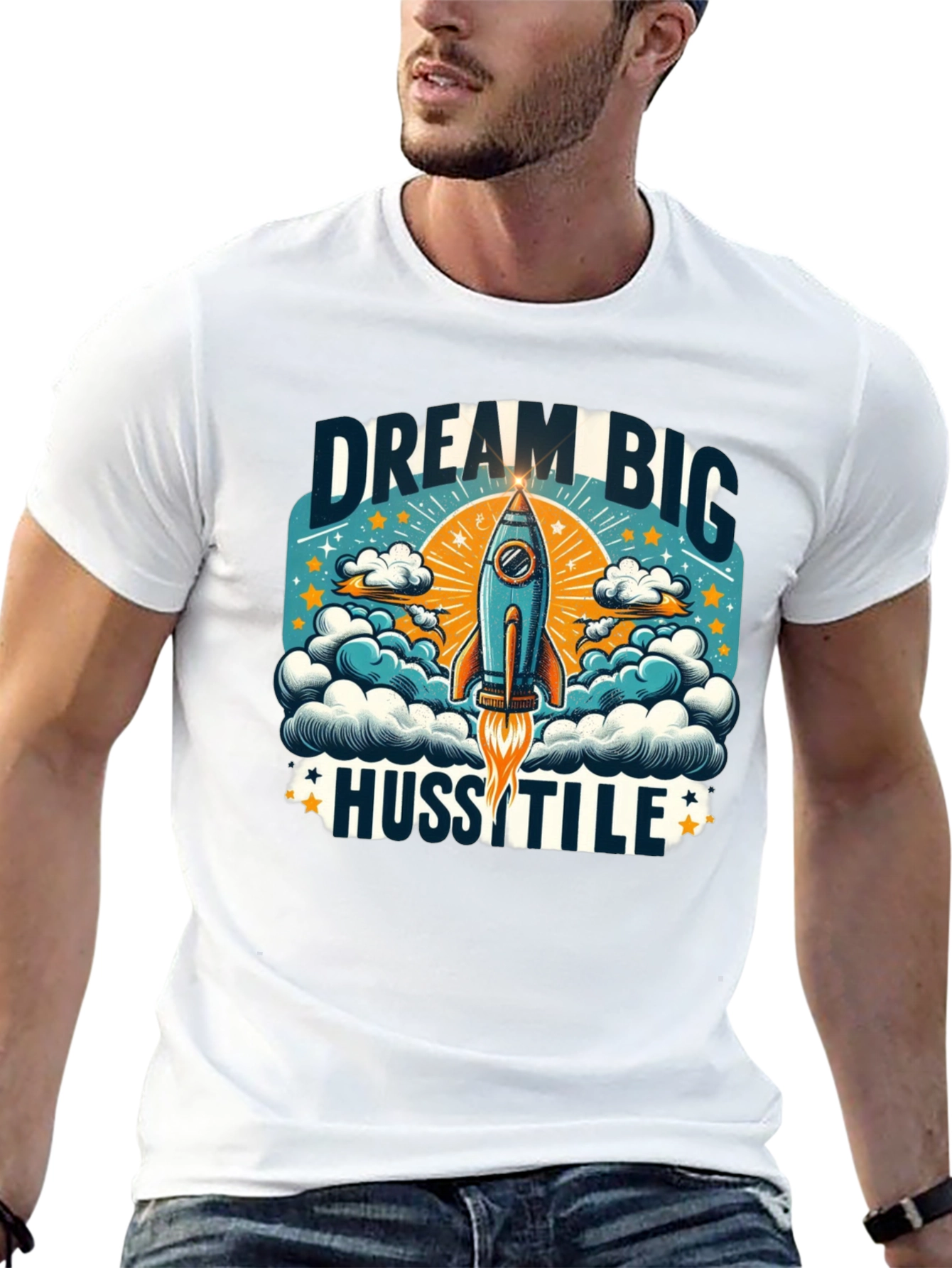 Dream Big Hustle Graphic T-Shirt