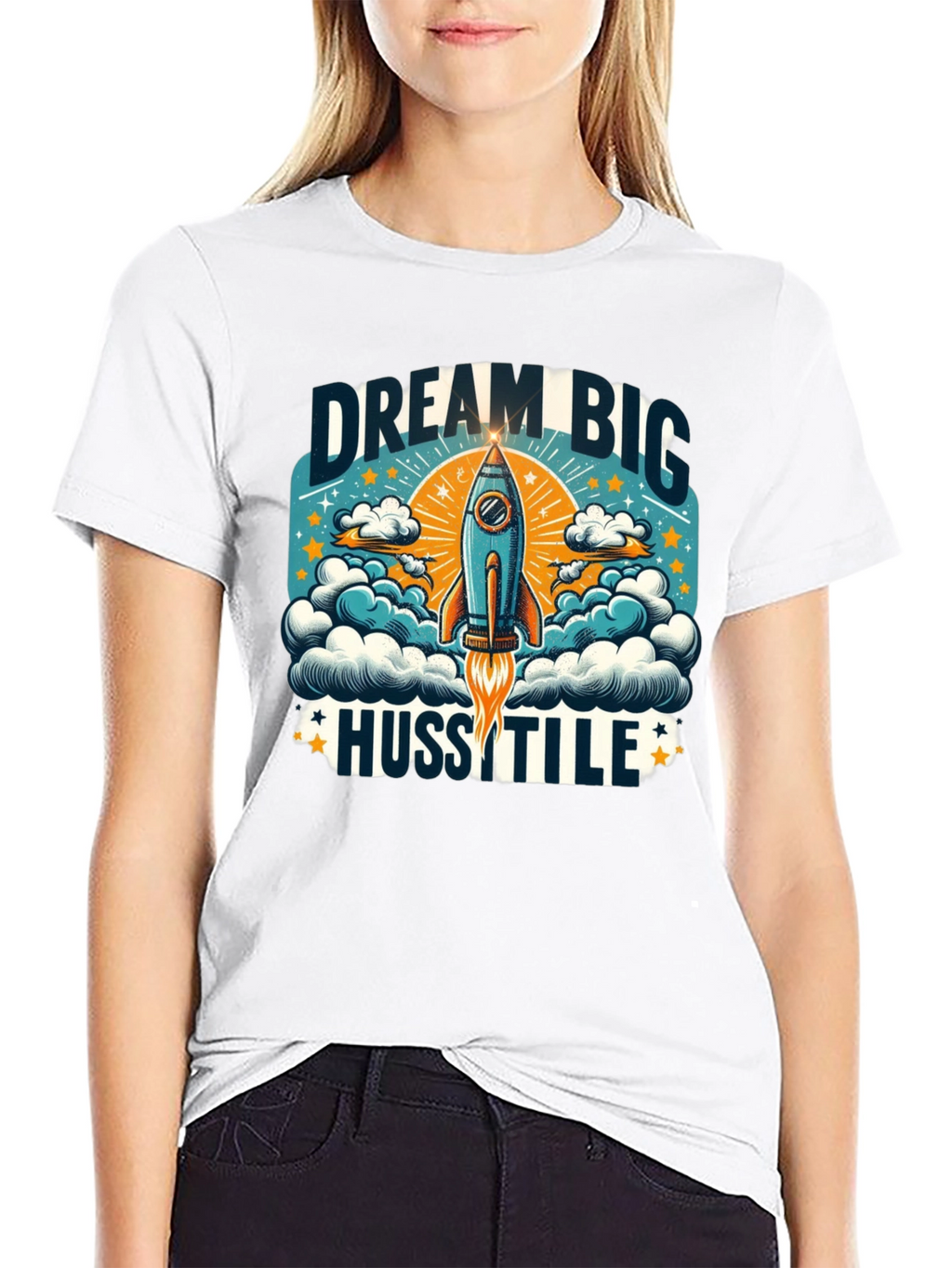 Dream Big Hustle Graphic T-Shirt