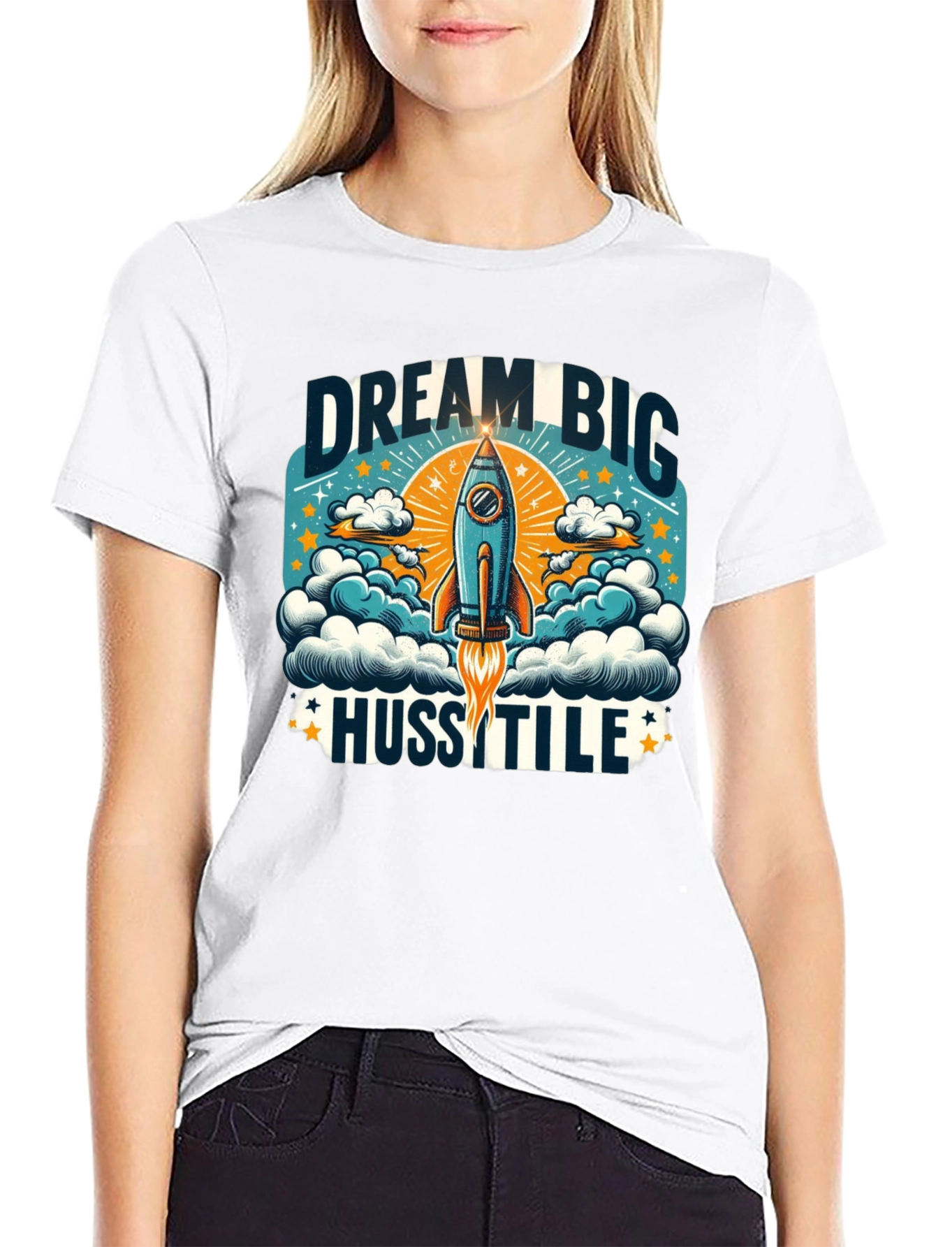 Dream Big Hustle Graphic T-Shirt