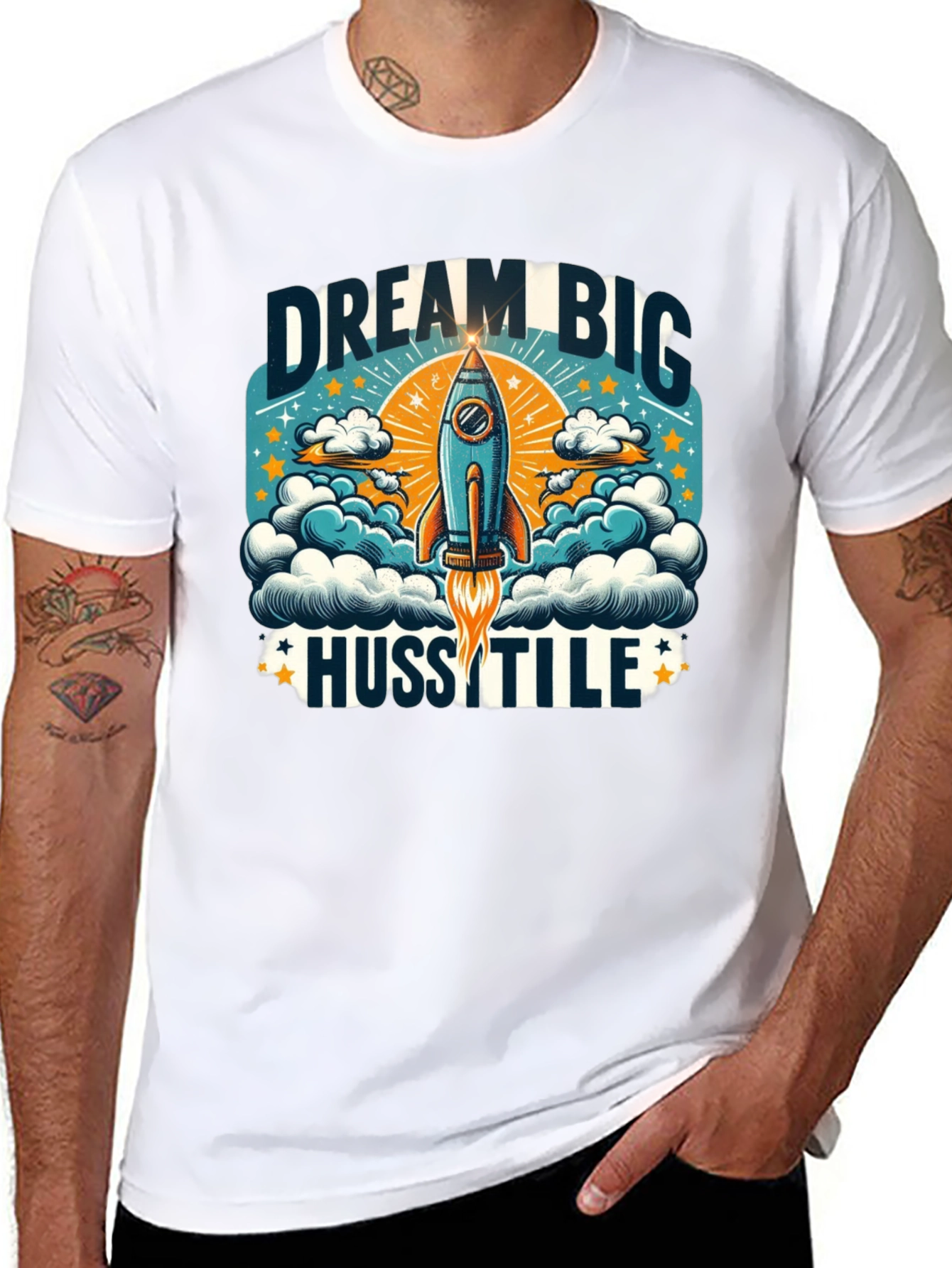 Dream Big Hustle Graphic T-Shirt