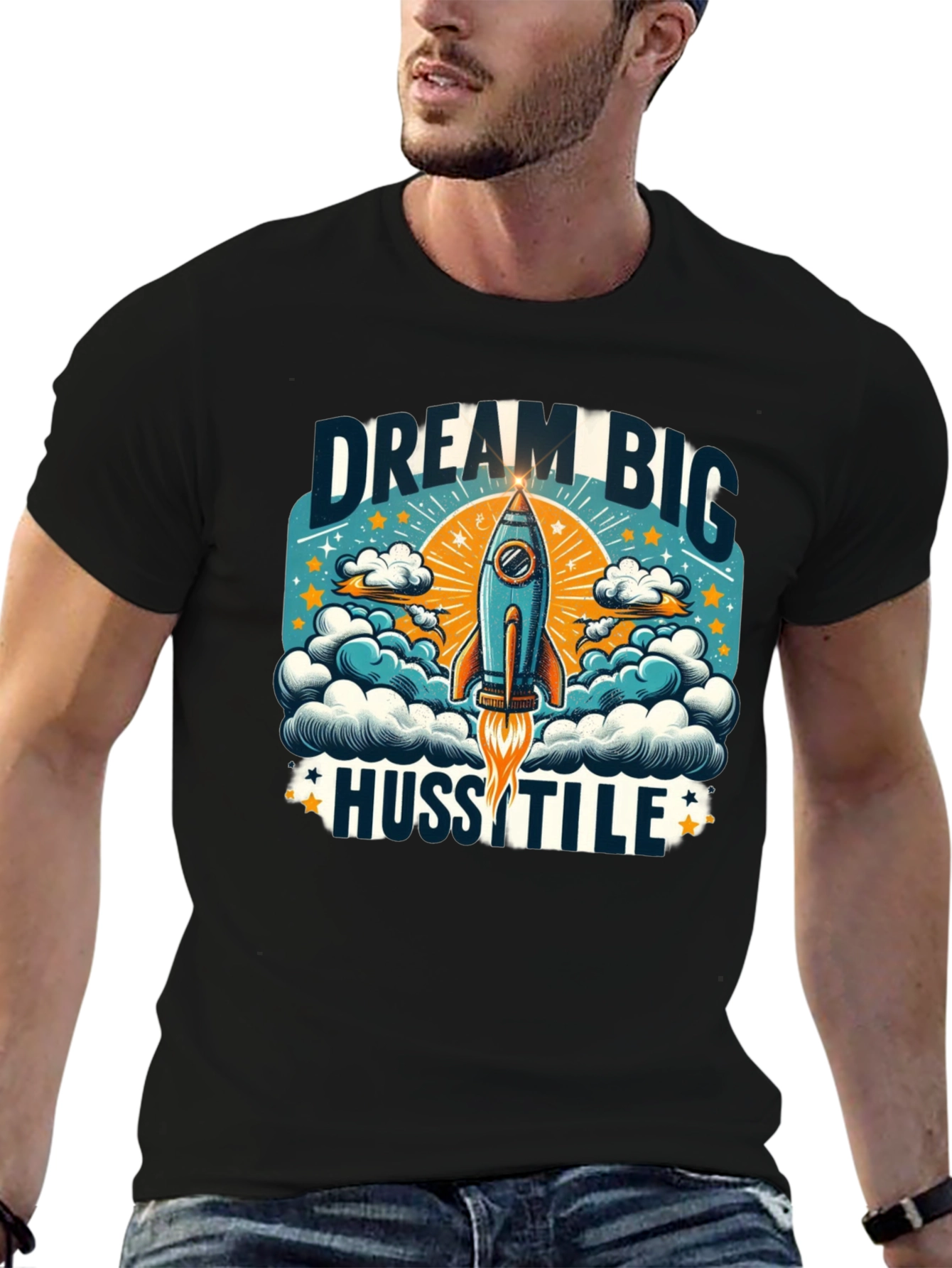 Dream Big Hustle Graphic T-Shirt