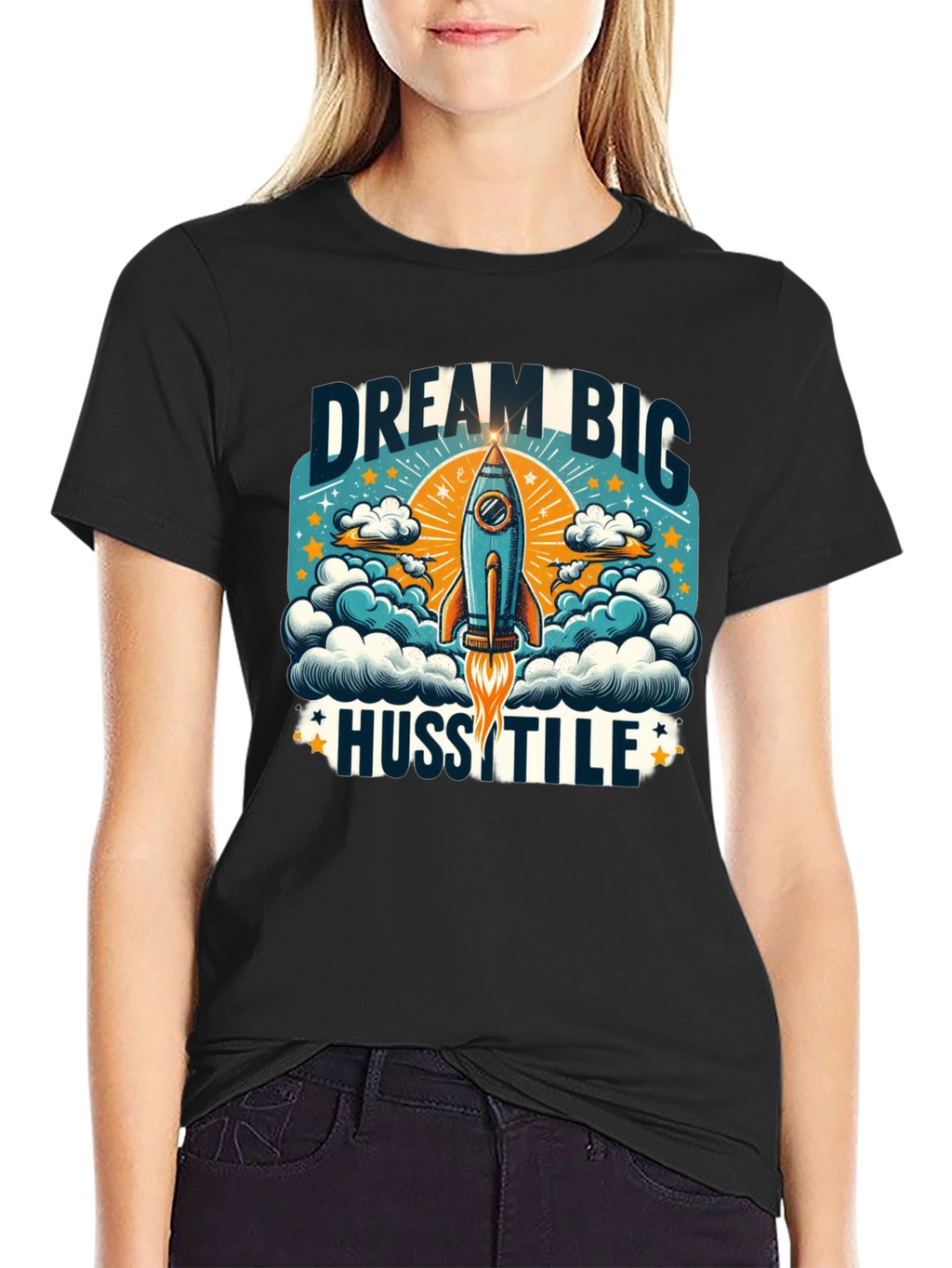 Dream Big Hustle Graphic T-Shirt