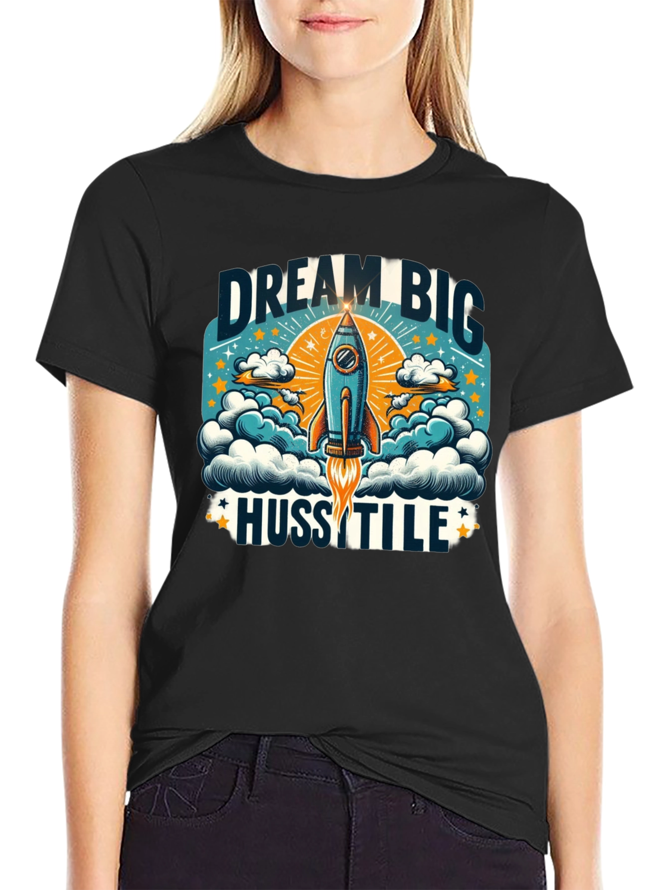 Dream Big Hustle Graphic T-Shirt