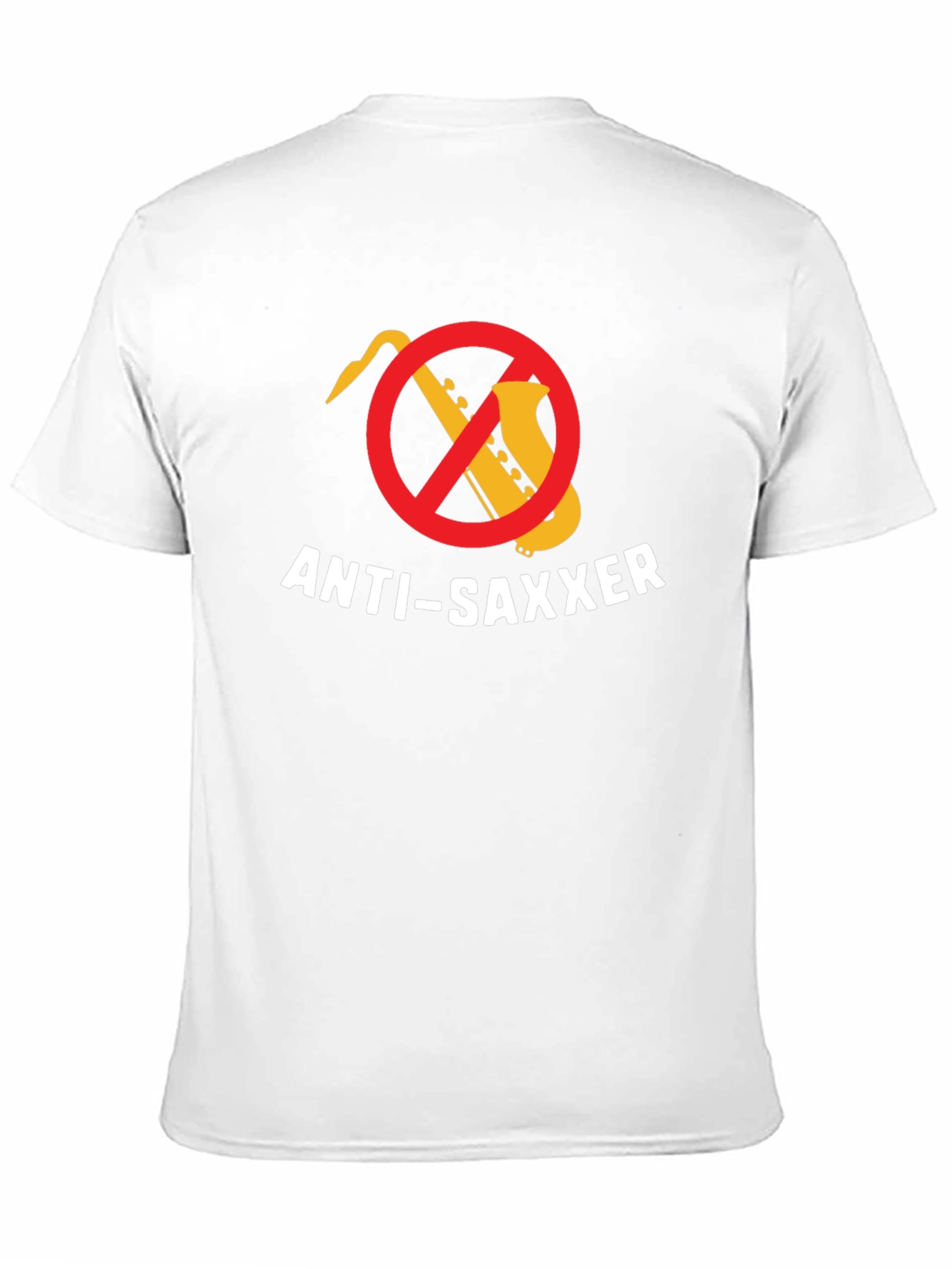Anti-Saxxer T-Shirt: Funny Music Tee