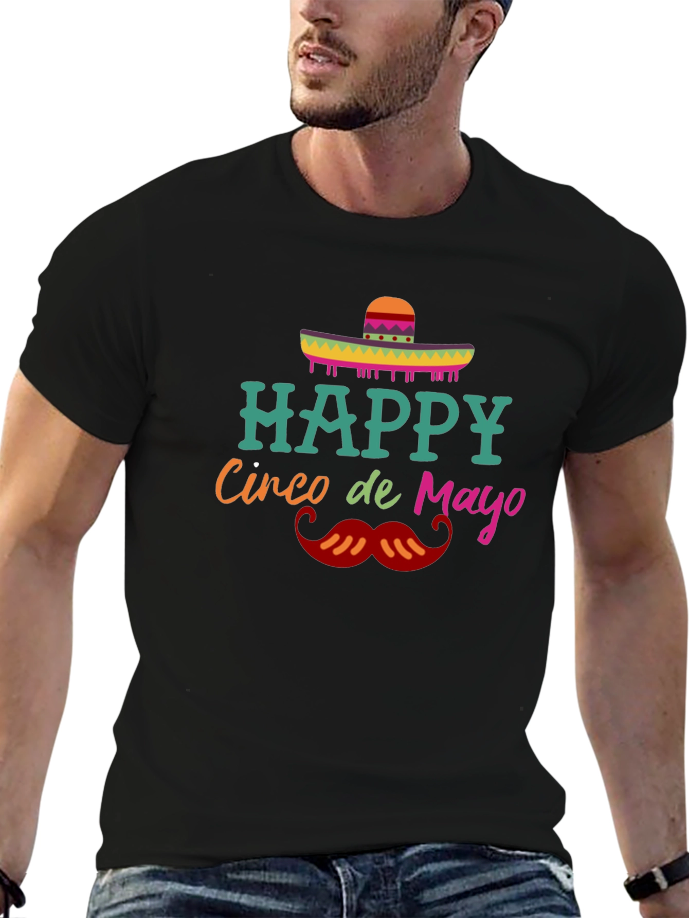 Cinco de Mayo T-Shirt - Mens Black Tee