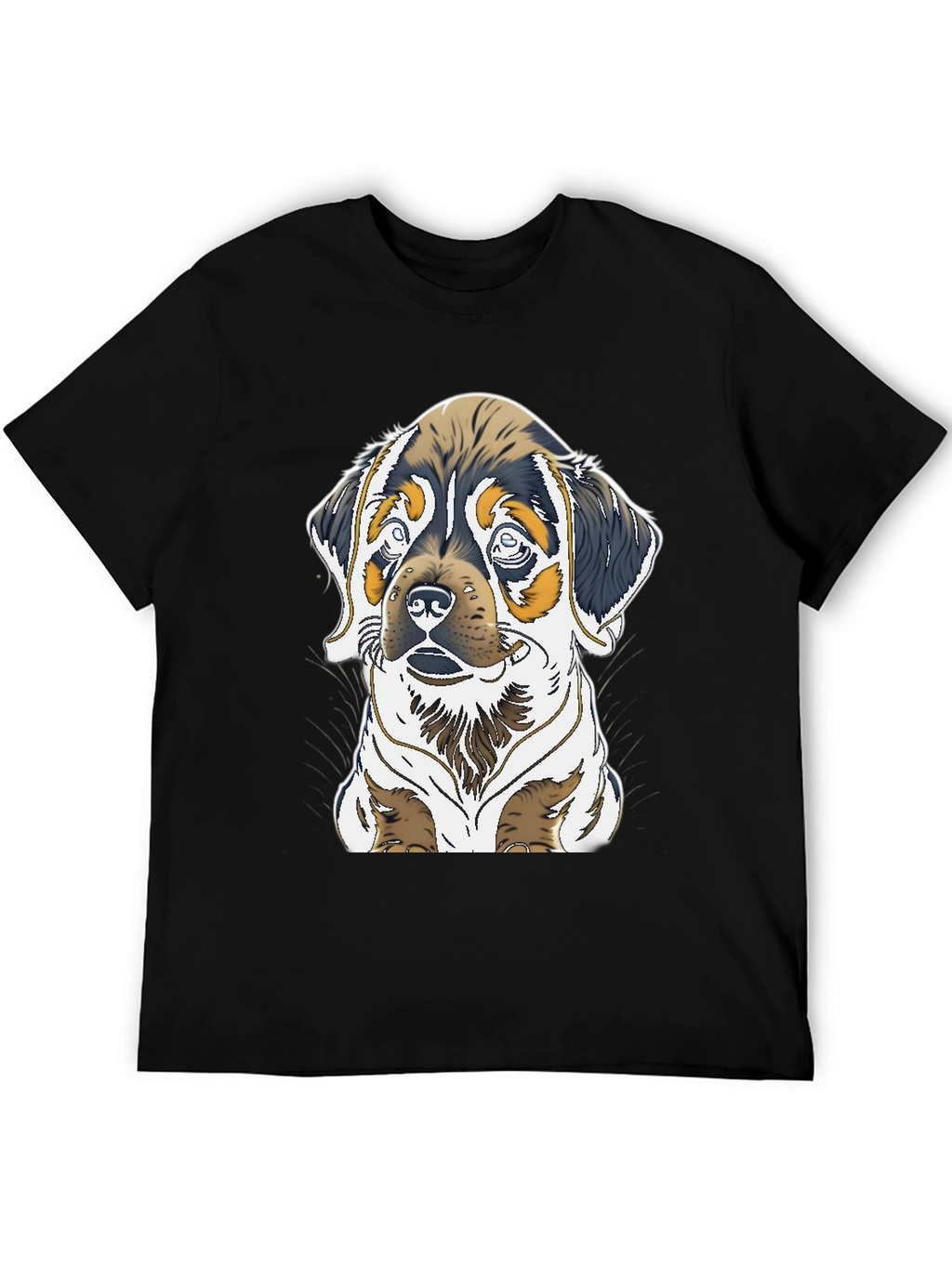Dog Graphic Tee - Rottweiler Puppy Print