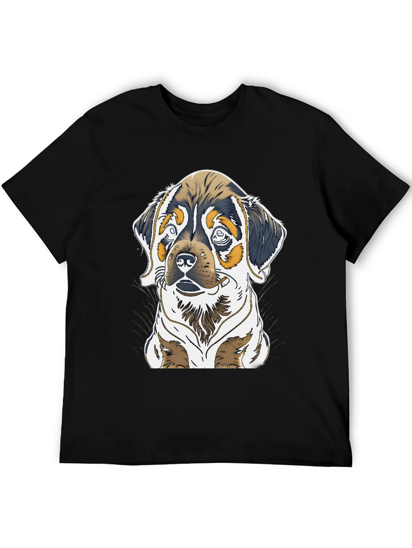 Dog Graphic Tee - Rottweiler Puppy Print