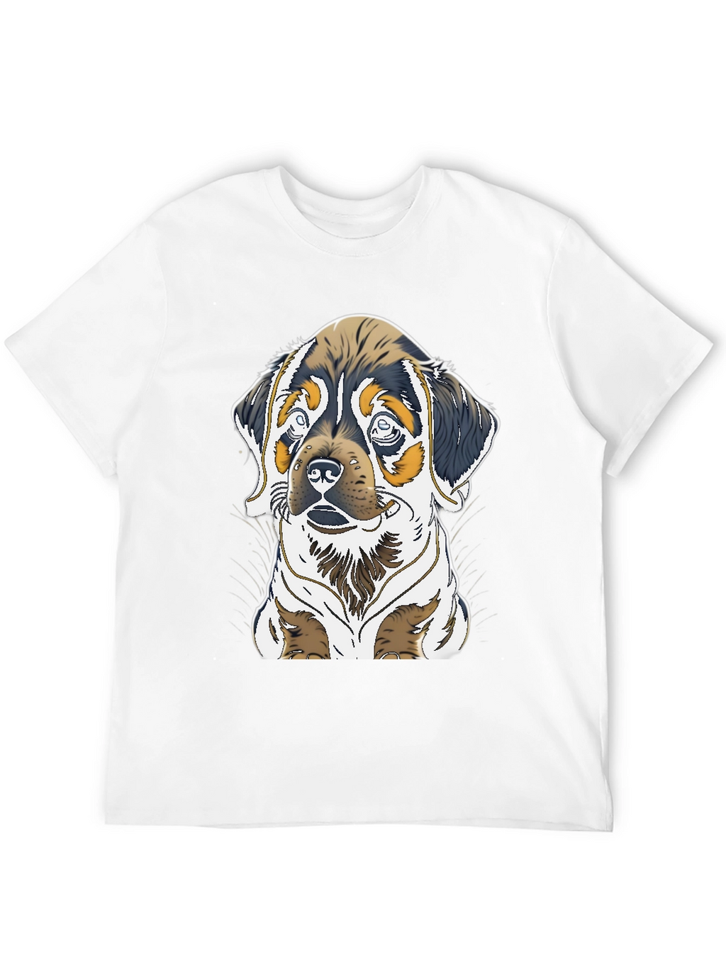Dog Graphic Tee - Rottweiler Puppy Print