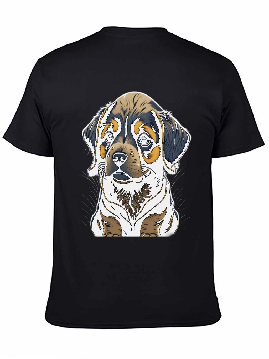 Dog Graphic Tee - Rottweiler Puppy Print