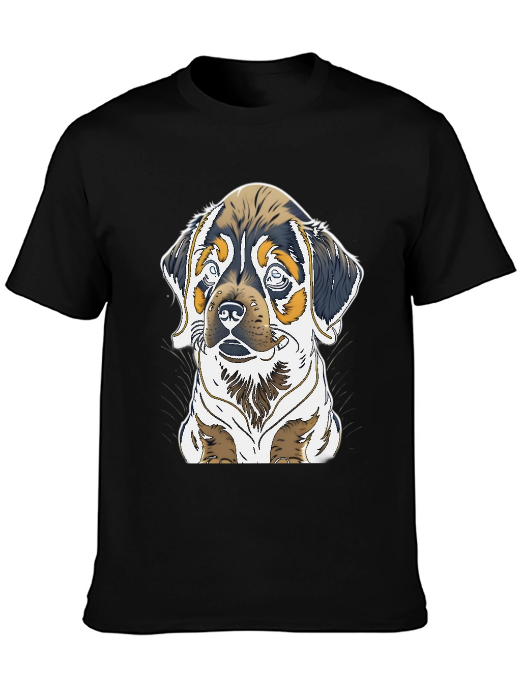 Dog Graphic Tee - Rottweiler Puppy Print