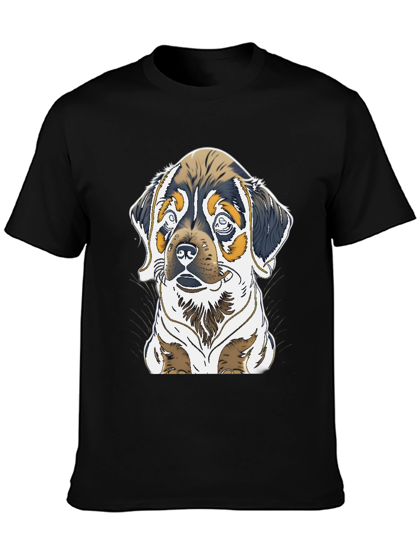 Dog Graphic Tee - Rottweiler Puppy Print