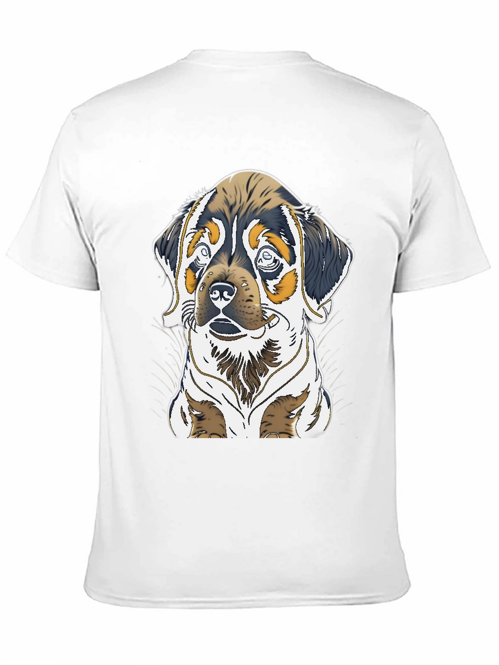 Dog Graphic Tee - Rottweiler Puppy Print