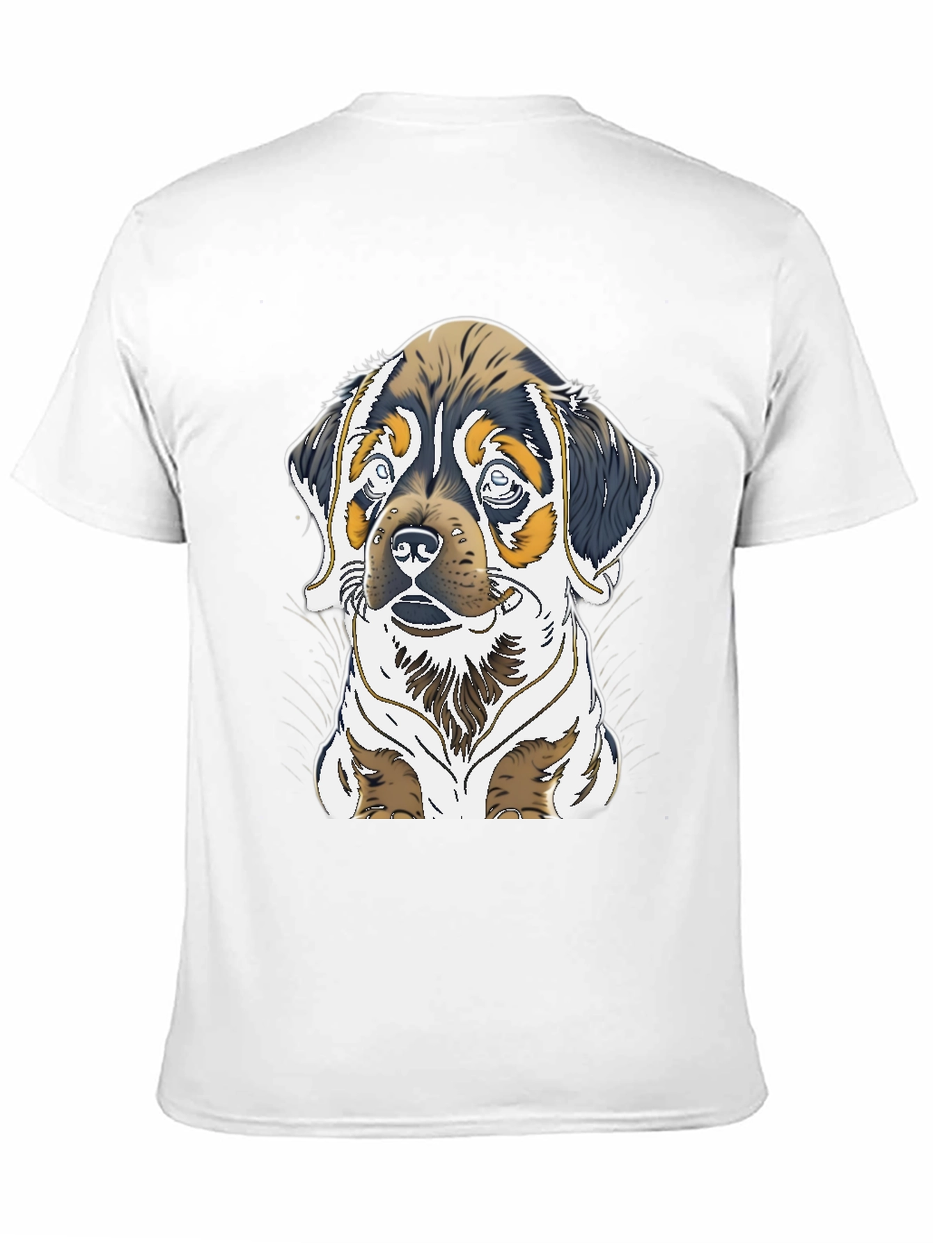 Dog Graphic Tee - Rottweiler Puppy Print