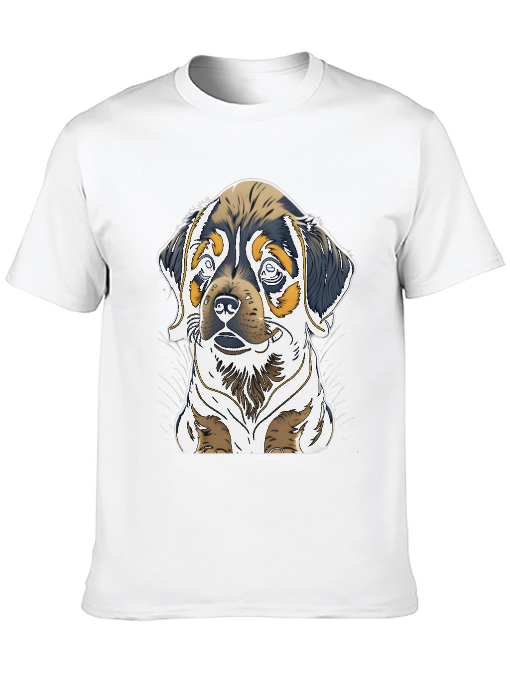 Dog Graphic Tee - Rottweiler Puppy Print