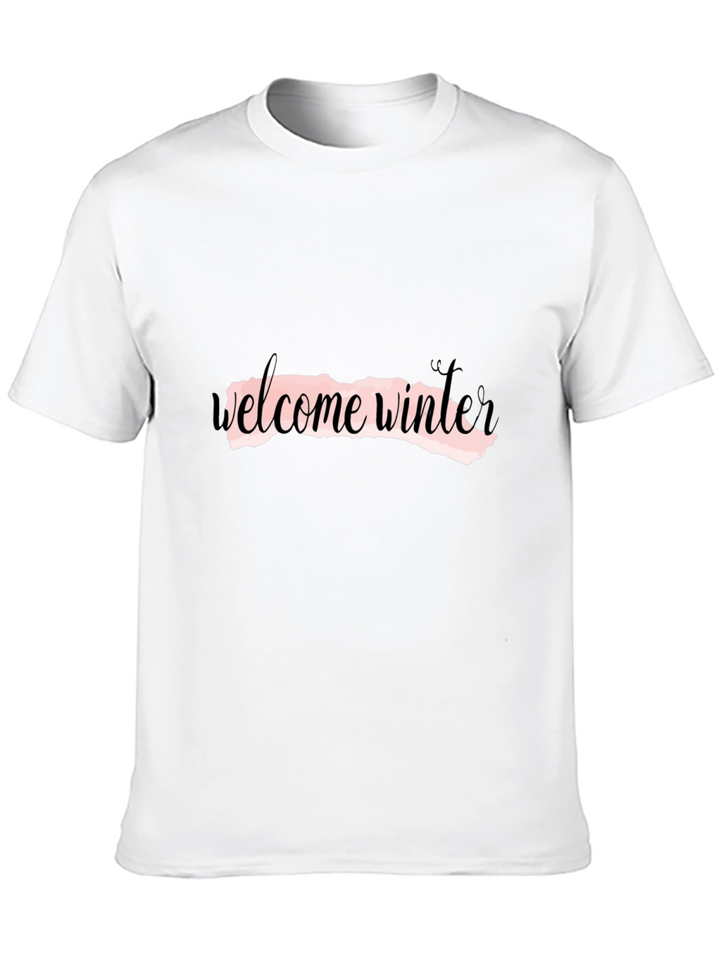Welcome Winter Black Graphic Tee