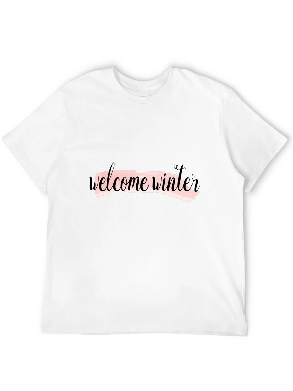 Welcome Winter Black Graphic Tee