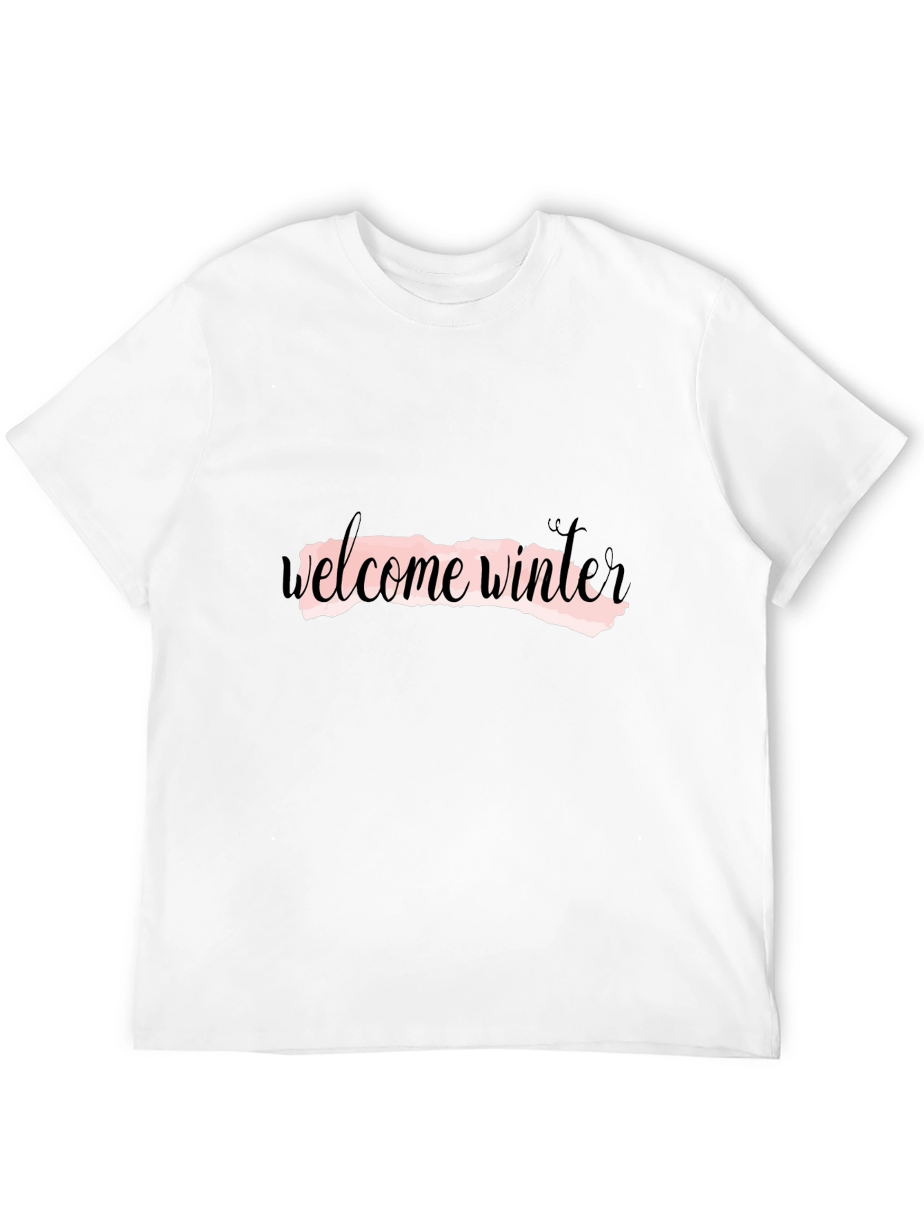 Welcome Winter Black Graphic Tee
