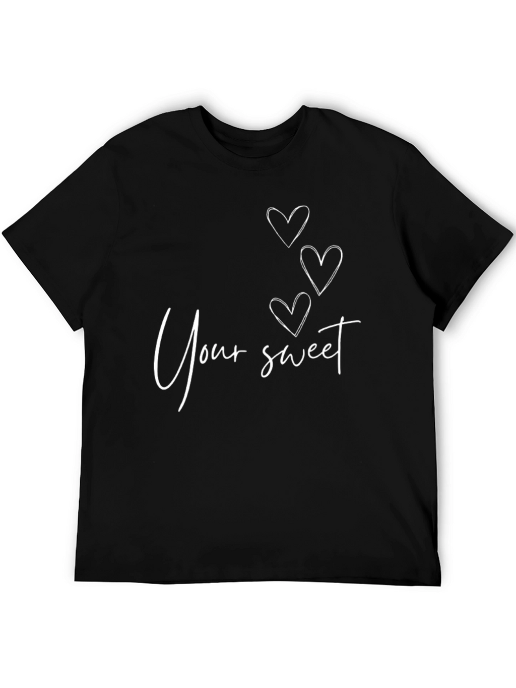 Sweet Hearts Graphic Tee - Black