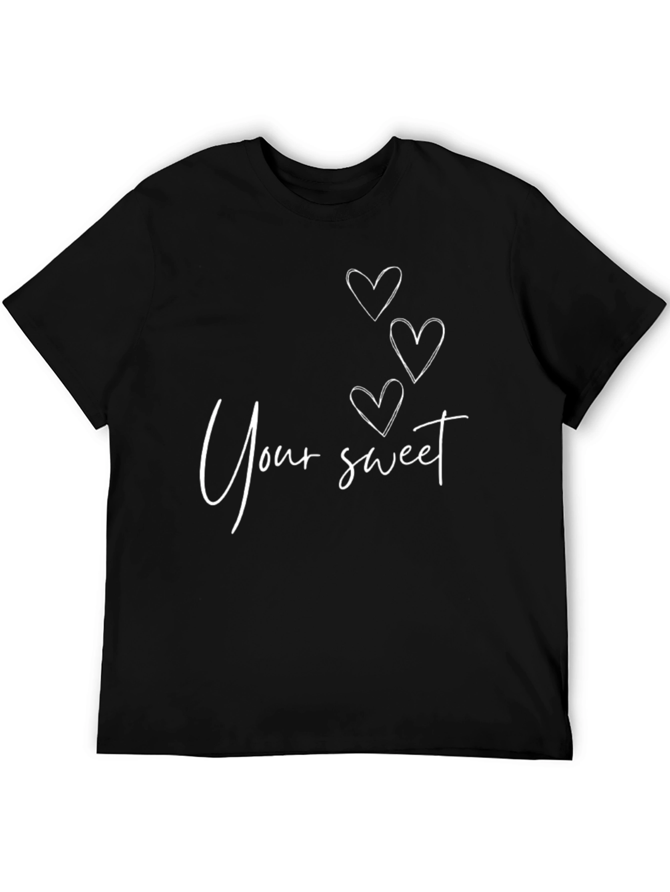 Sweet Hearts Graphic Tee - Black
