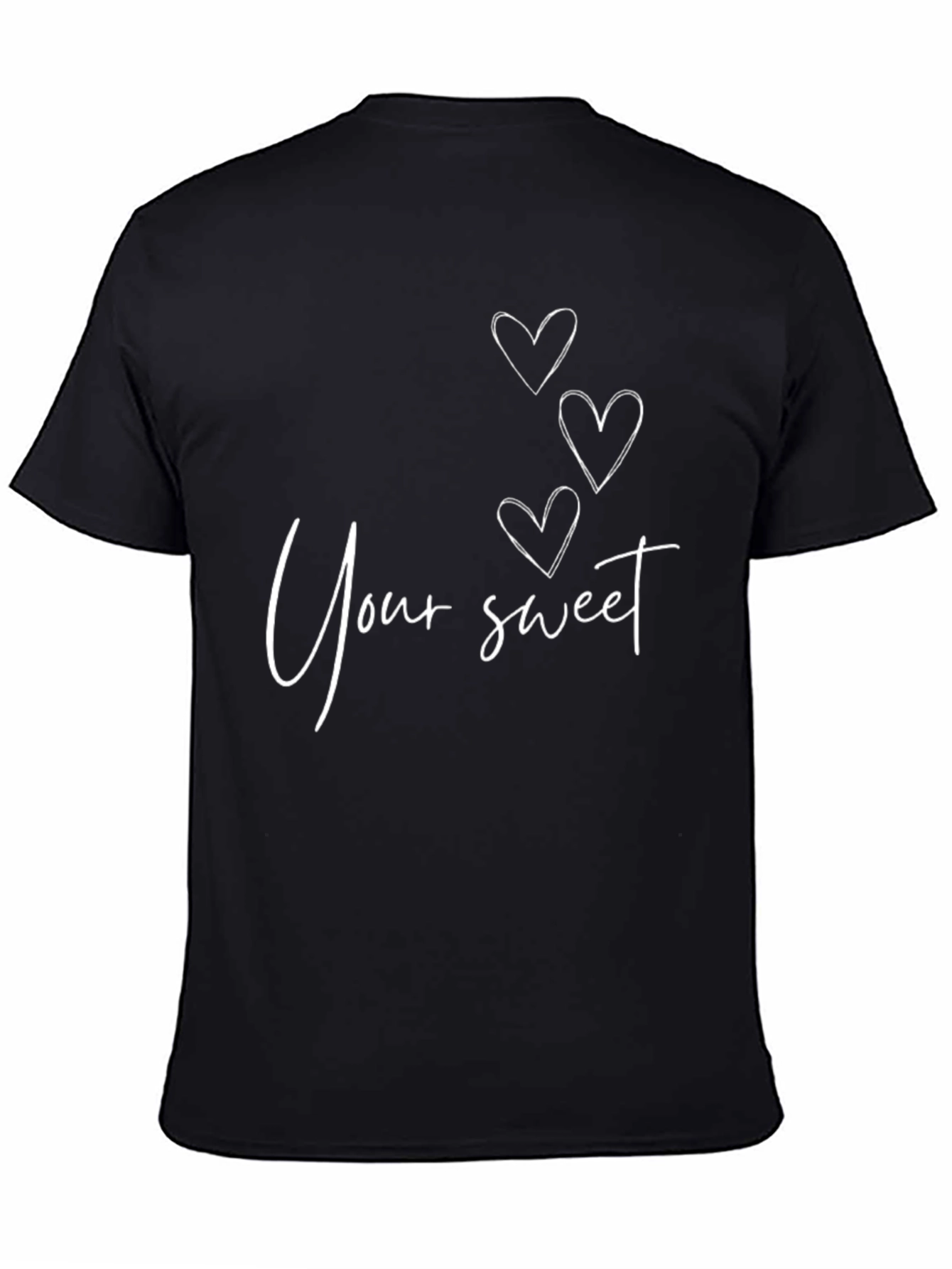 Sweet Hearts Graphic Tee - Black